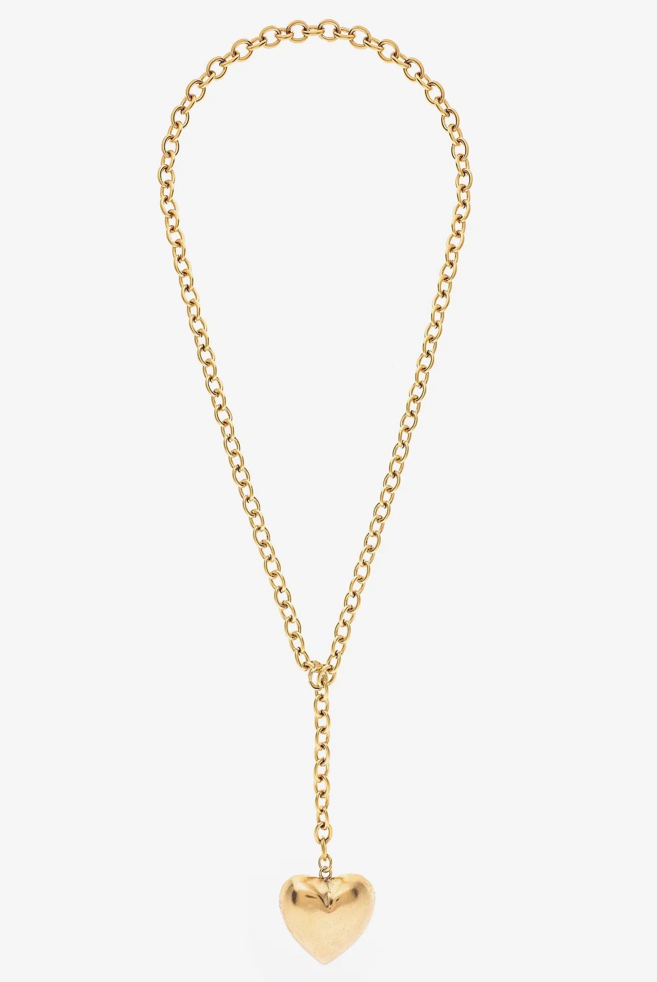 Gold Heart Lariat