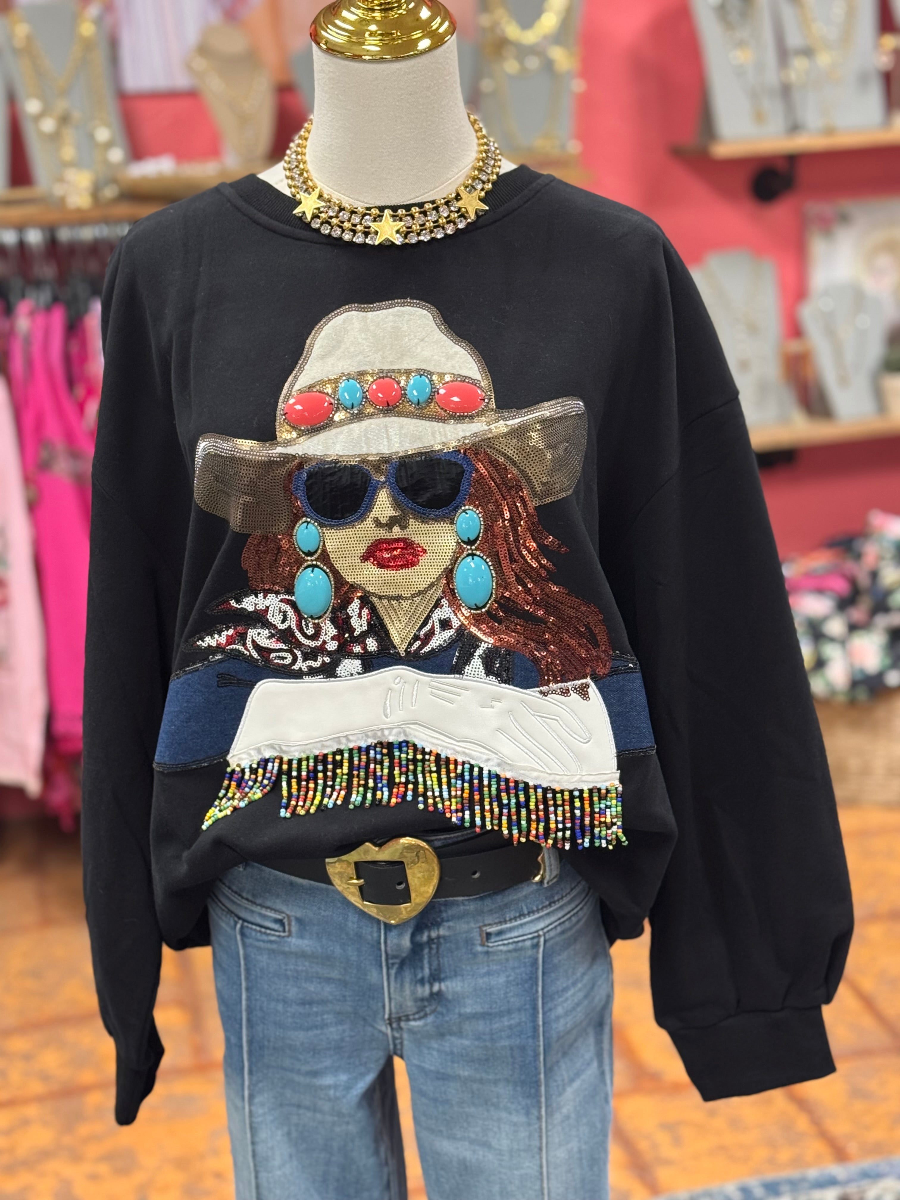 Cowgirl Edith Sweatshirt