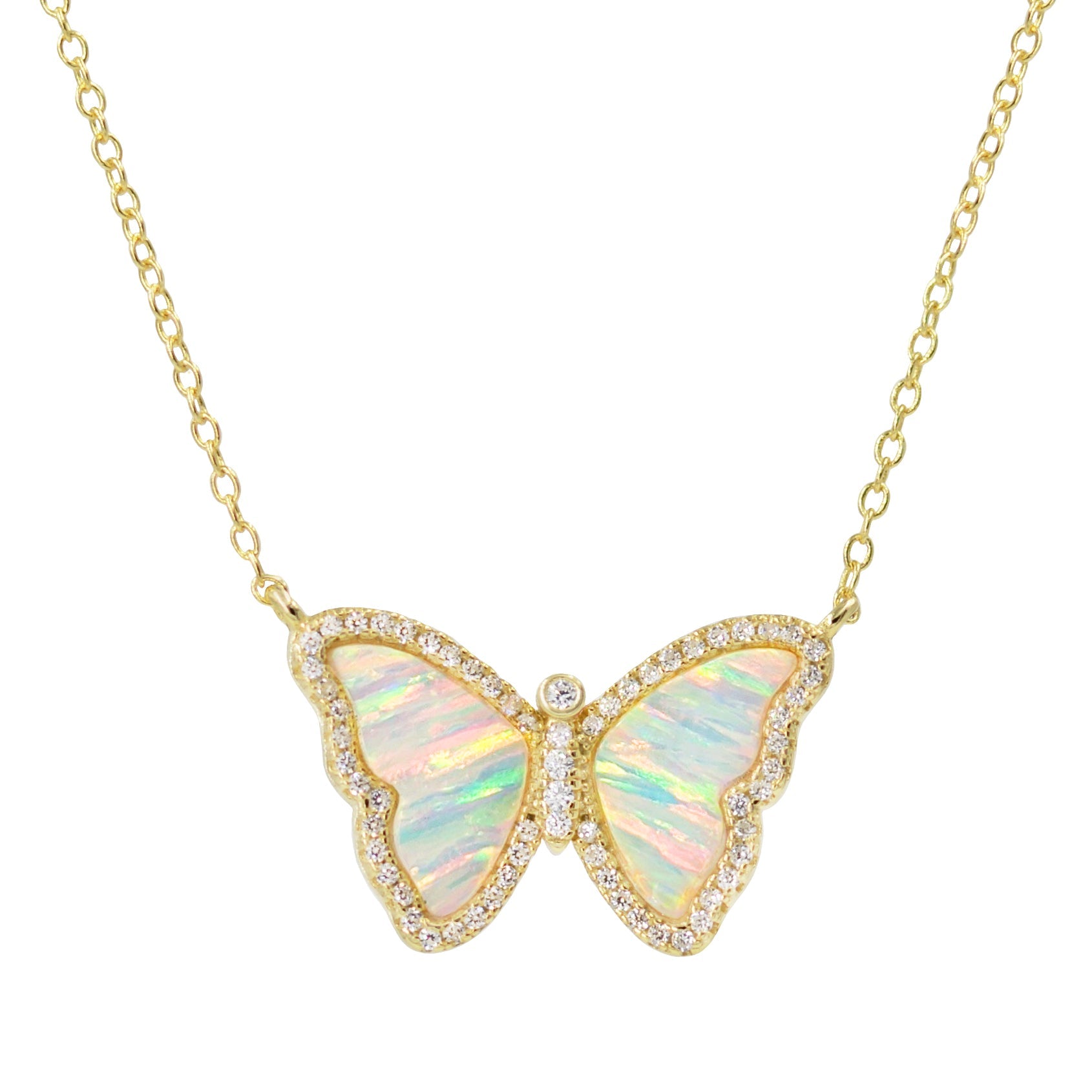 Opal Butterfly Necklaces (Styles)