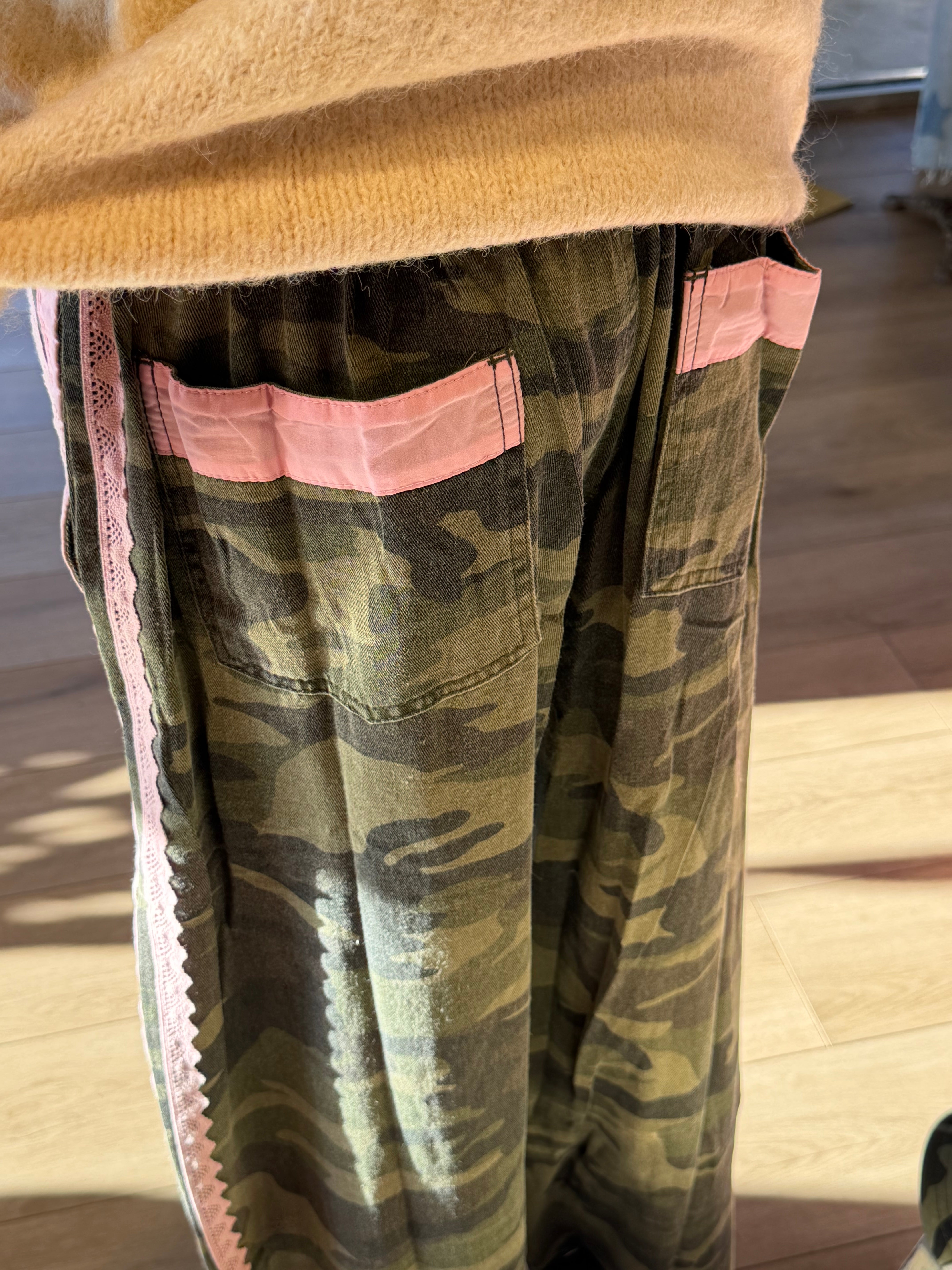 Pink Lace Camo Pants