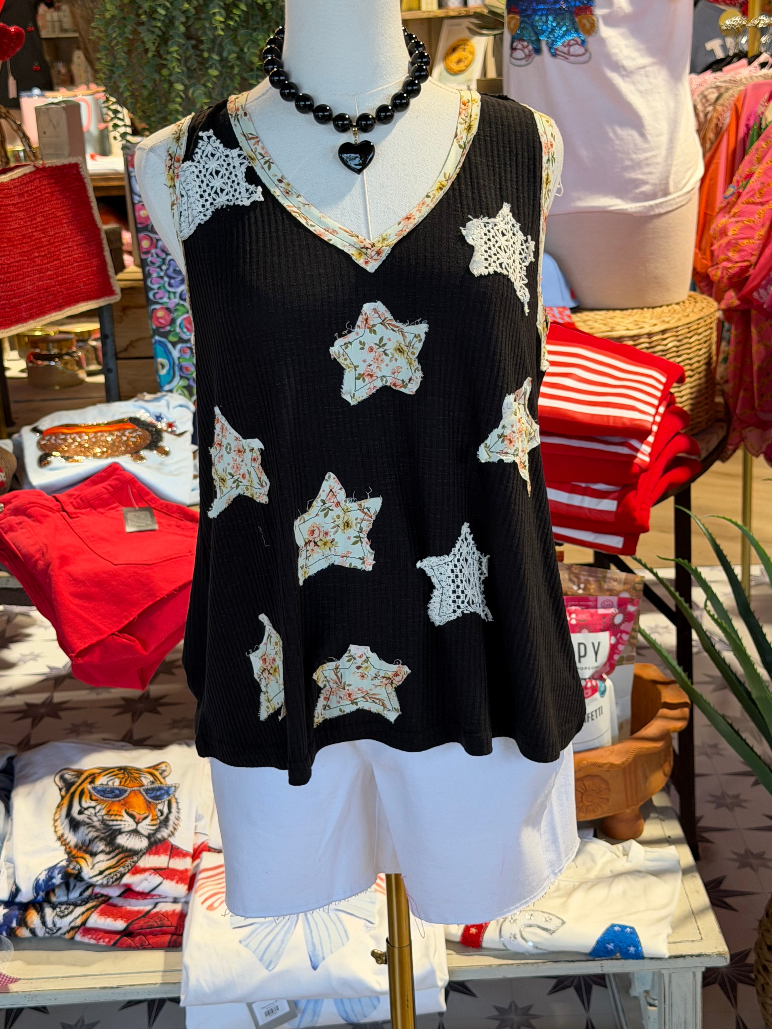 Boho Star Patch Tank