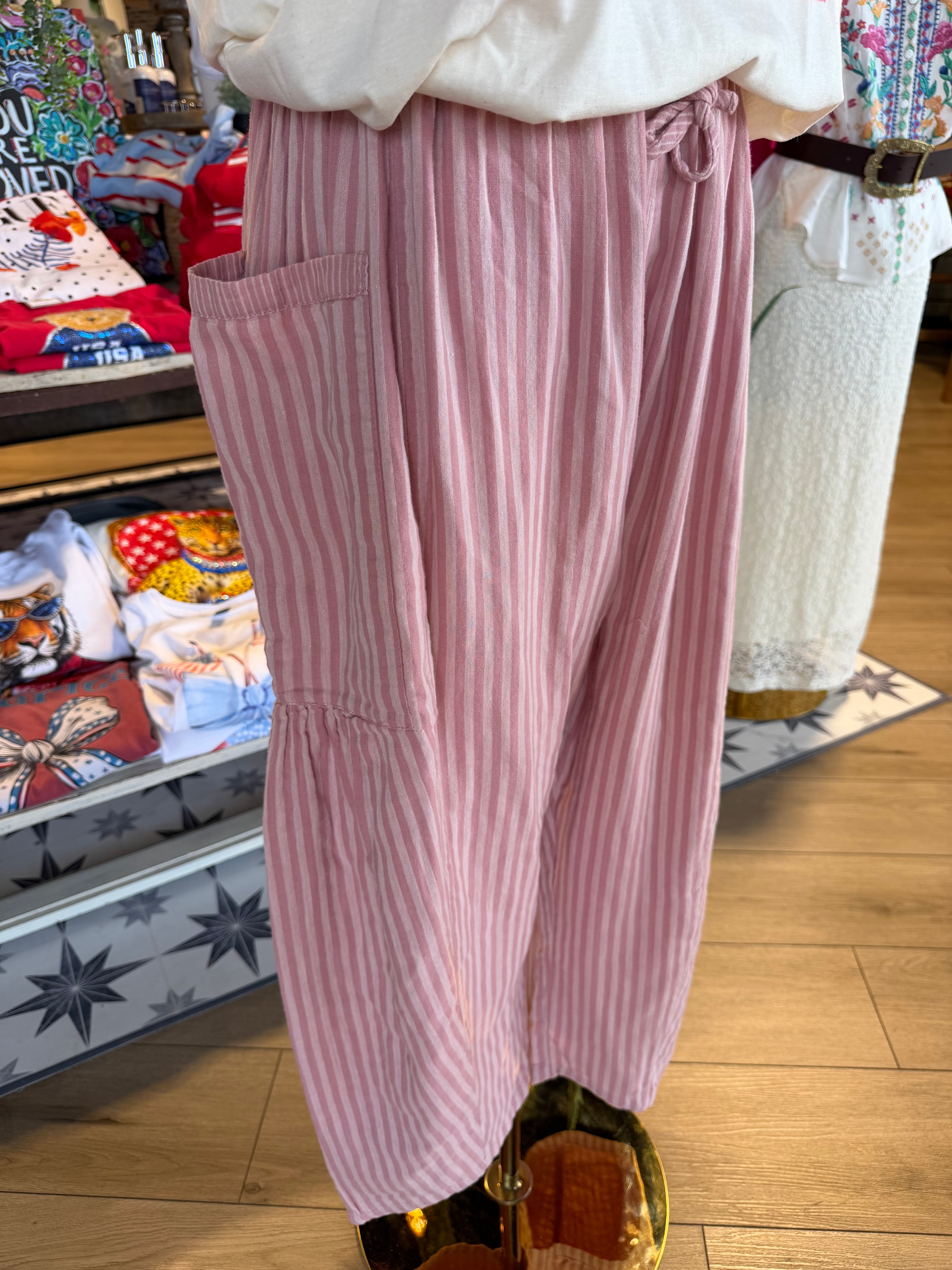 Pink Harem Pants