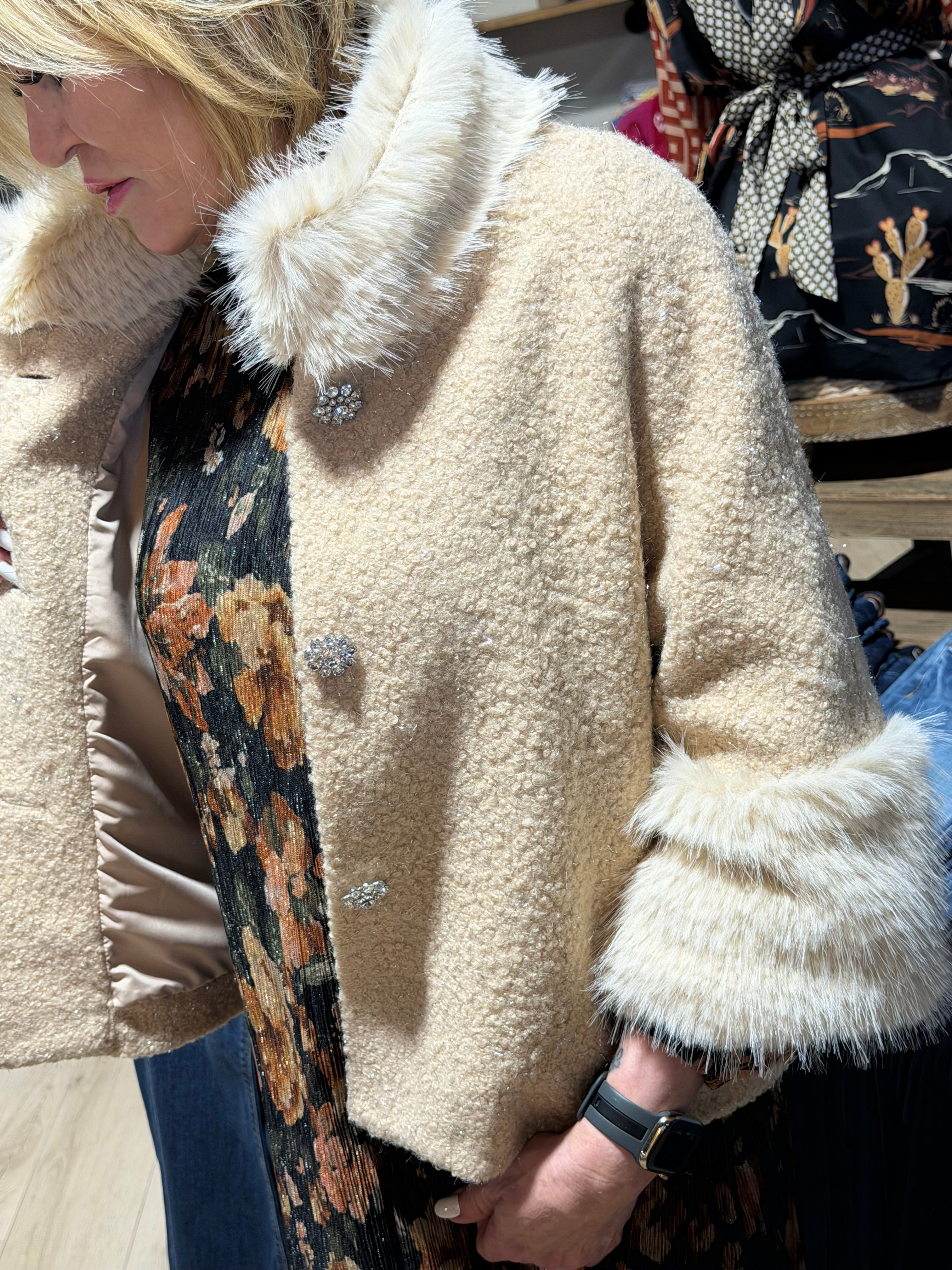 Boule Fur Trim Jacket