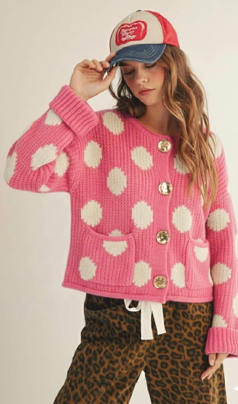 Luxe Vintage Gold Button Front Pocket Cardigan