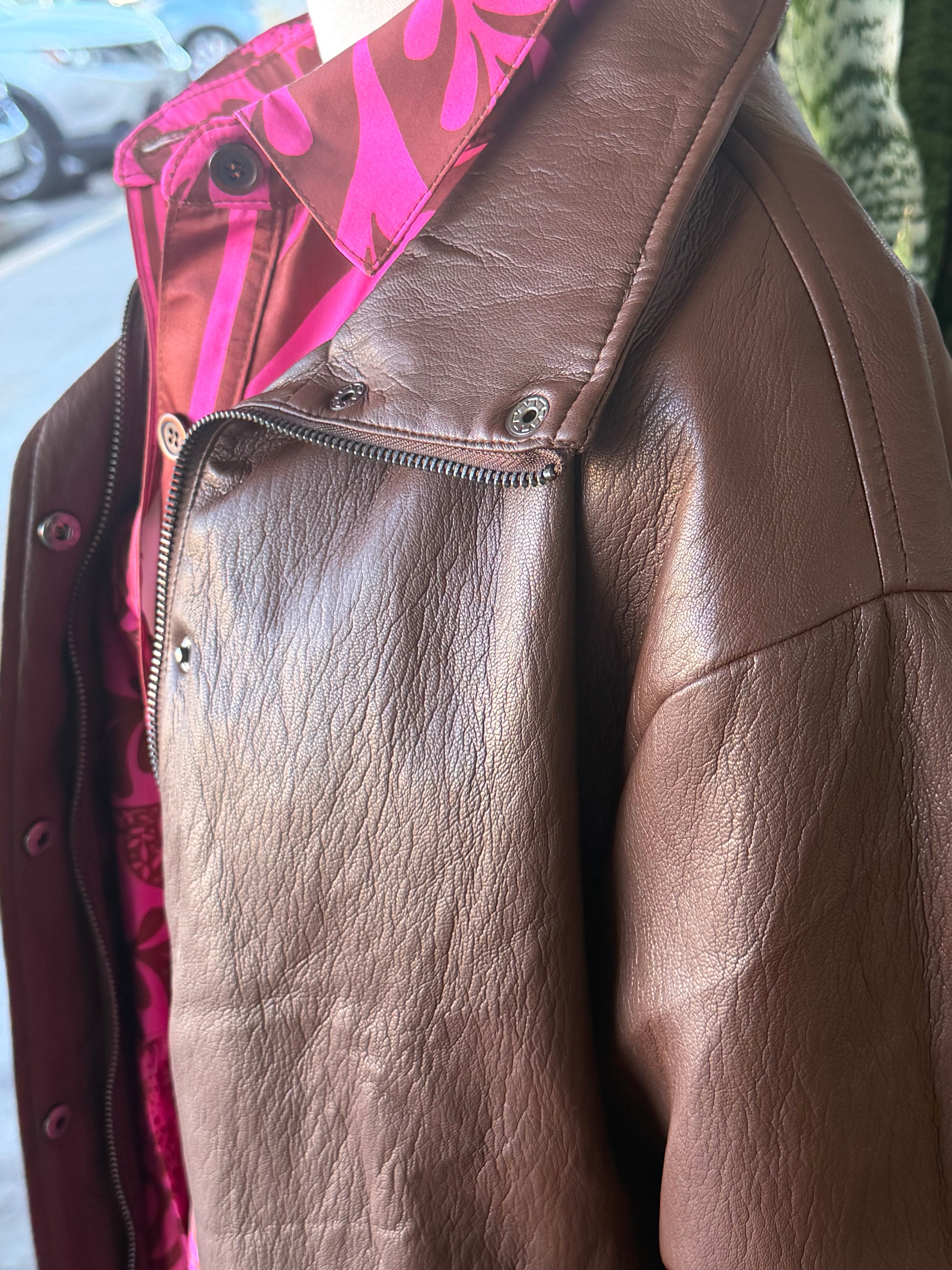 Wren Chocolate Leather Jacket