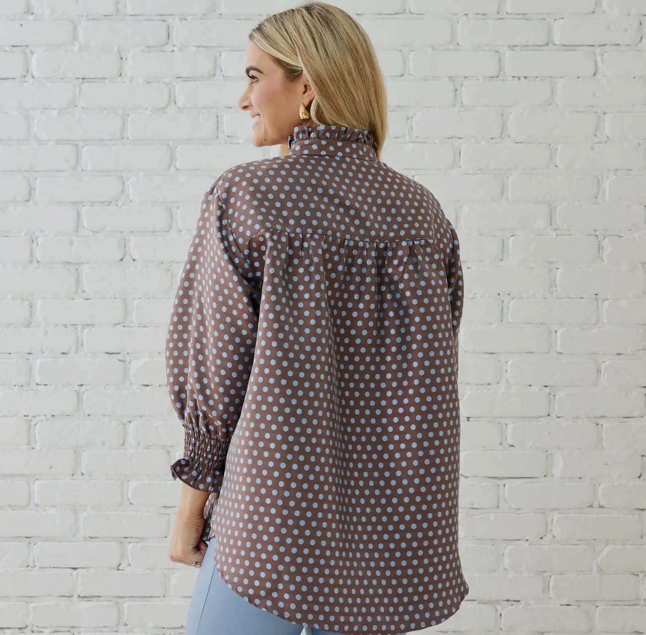 Kimberly Polka Dot Blouse