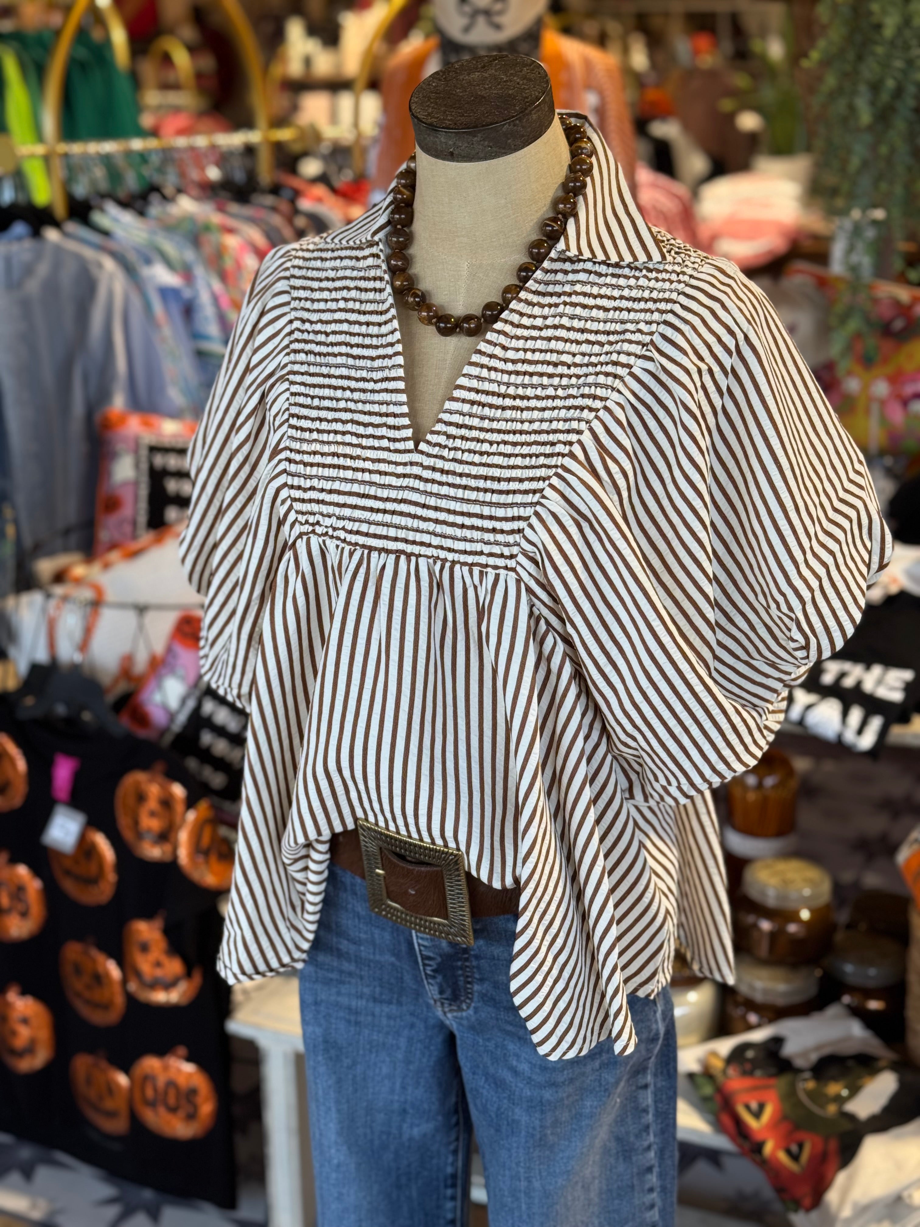 Brandi Stripe Top