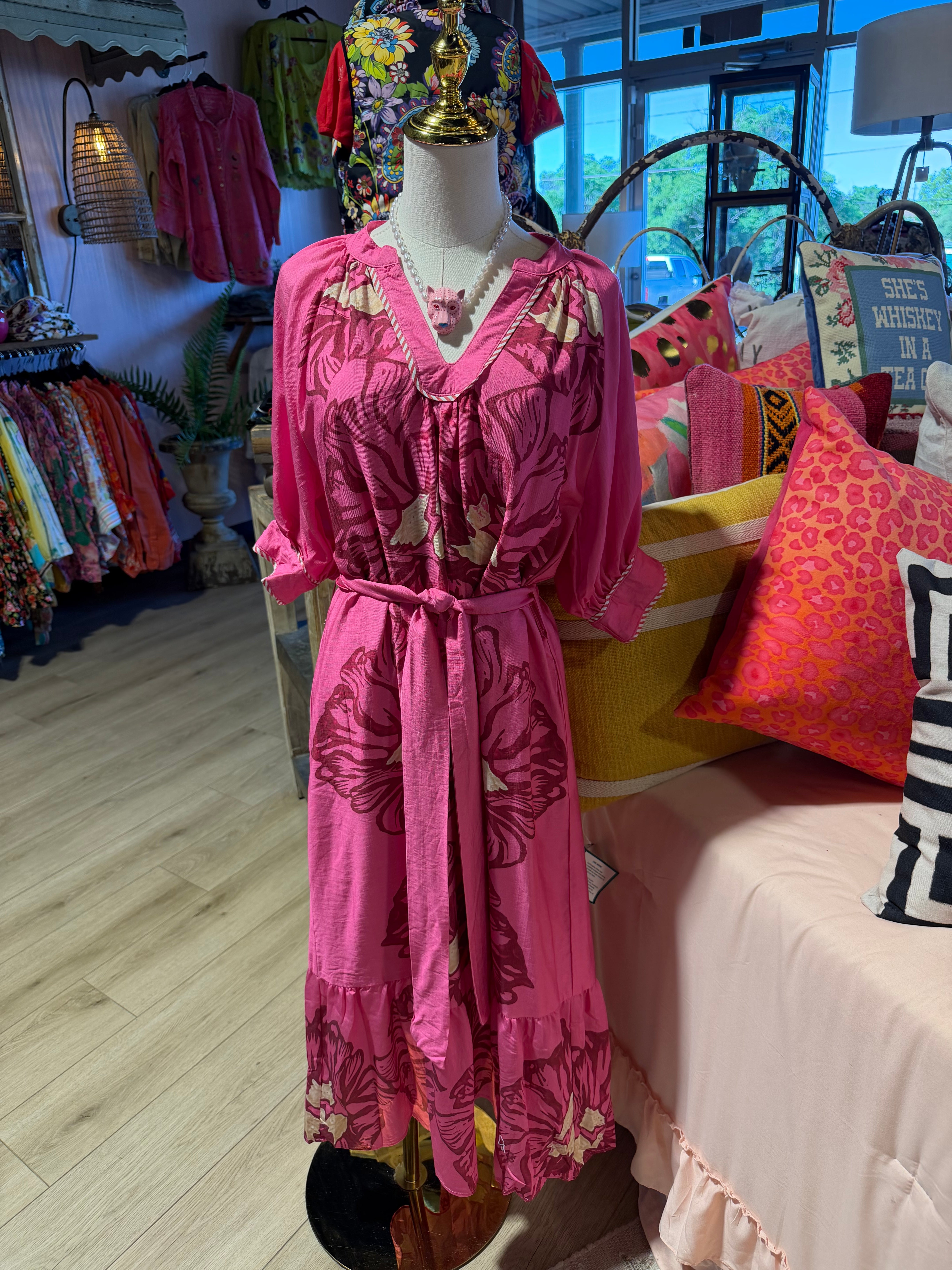 Raspberry Starburst Dress