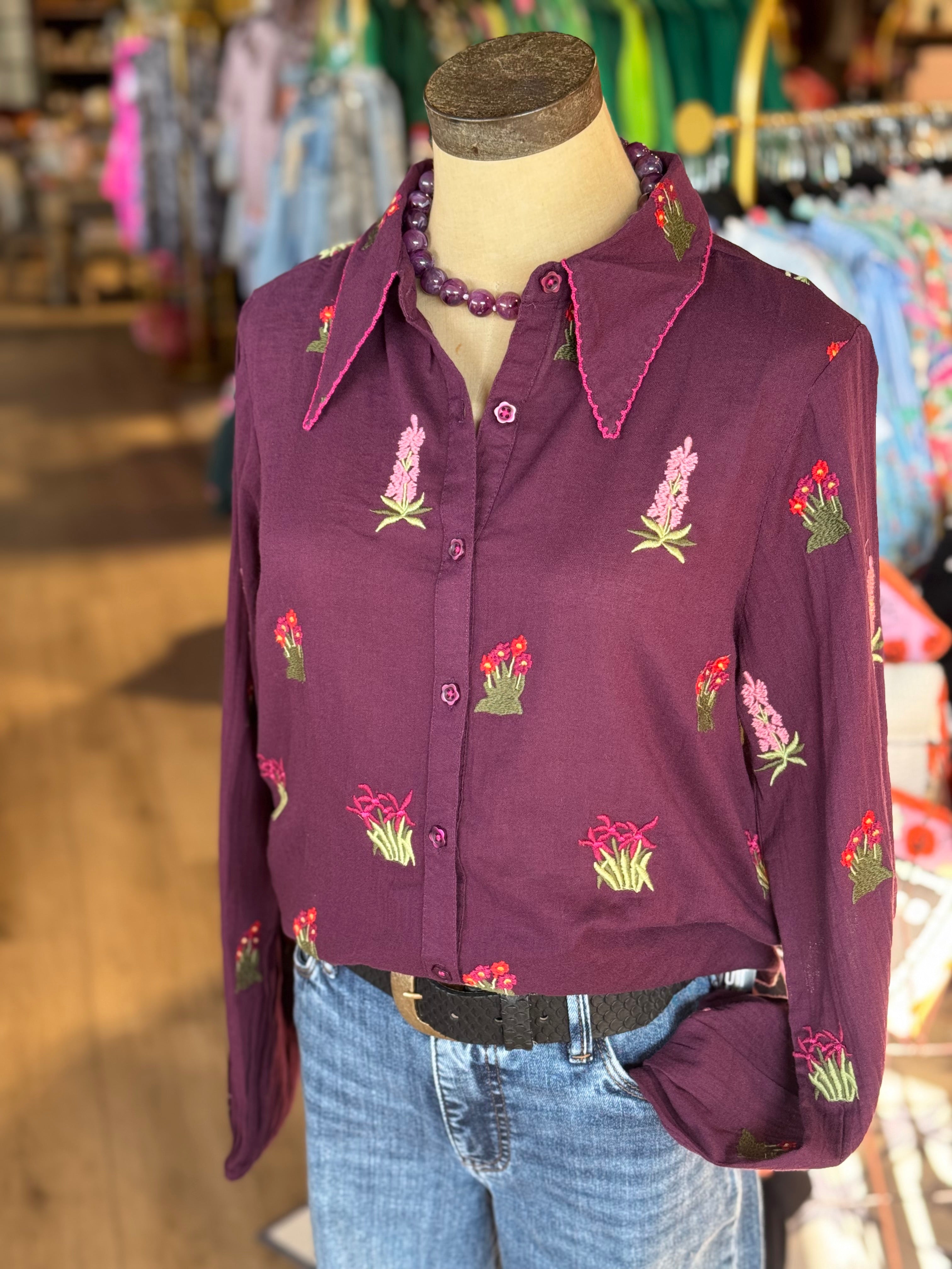 Scattered Embroidered Shirt