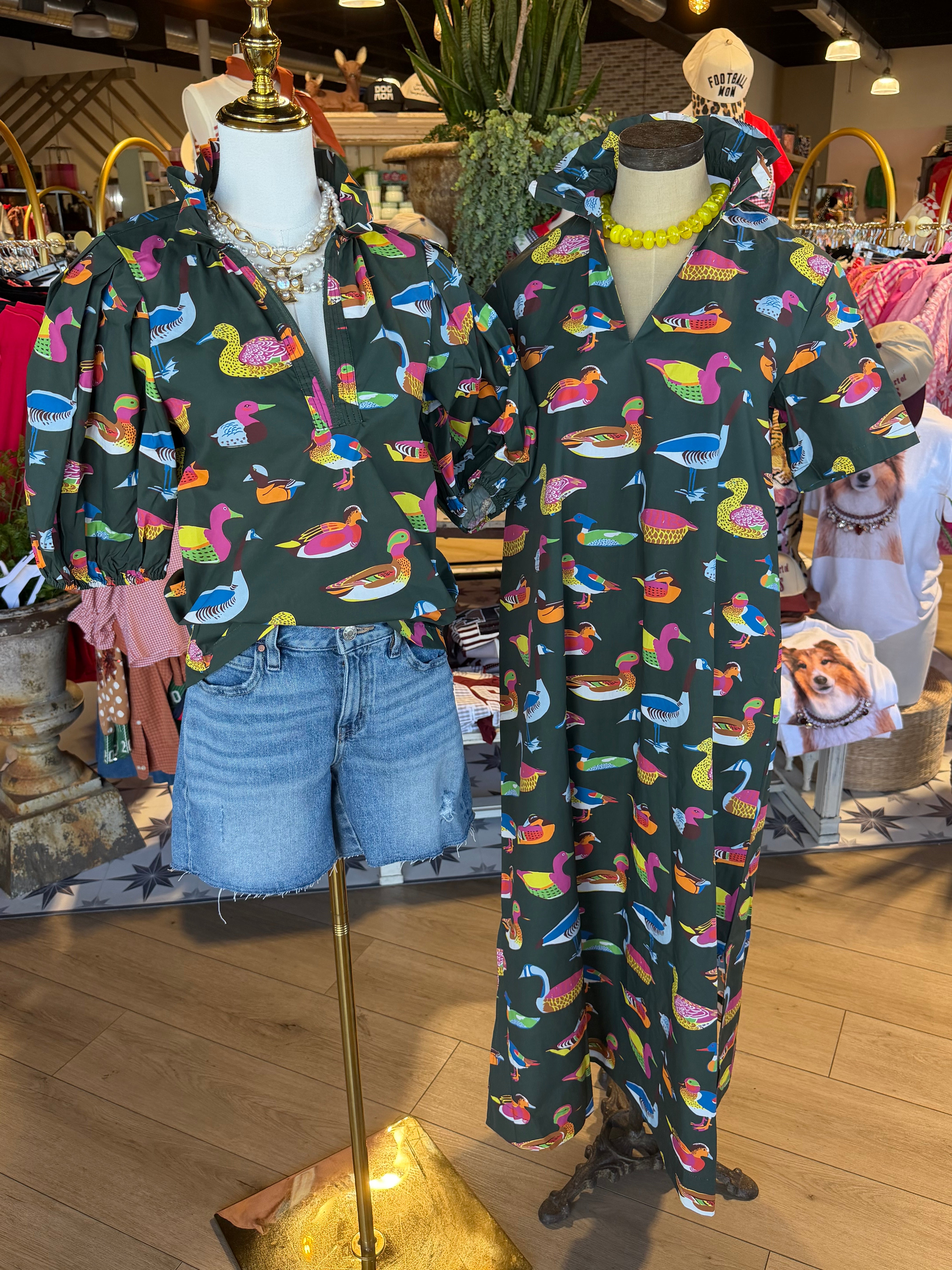 Georgia Duck Dress Olive