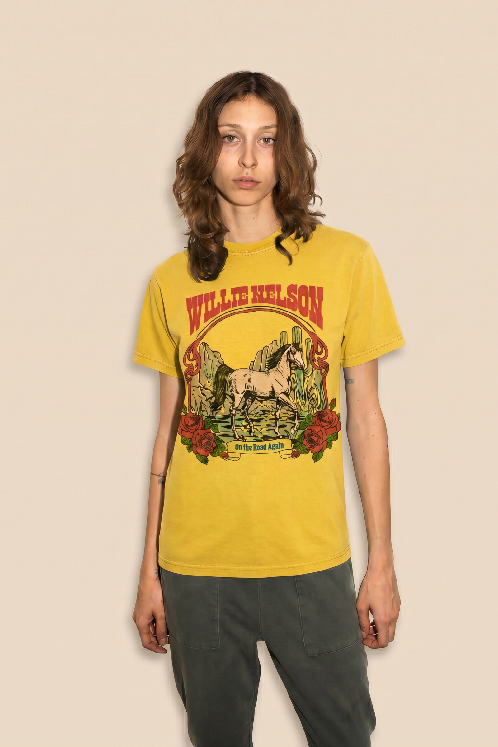 Willie Nelson Tobacco Leaf Tee