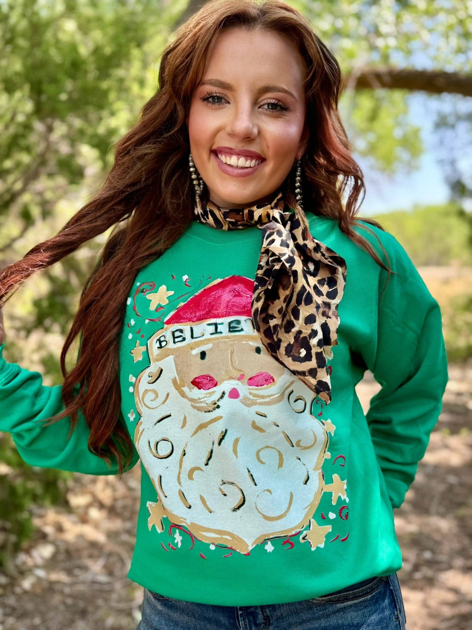Callie Ann I Believe in Santa Tee