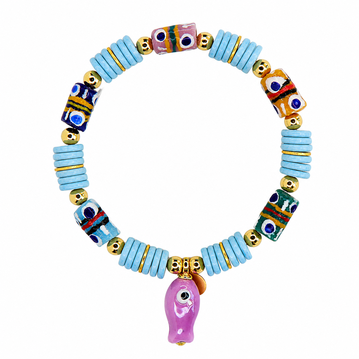 Bluefin Beaded Bracelet
