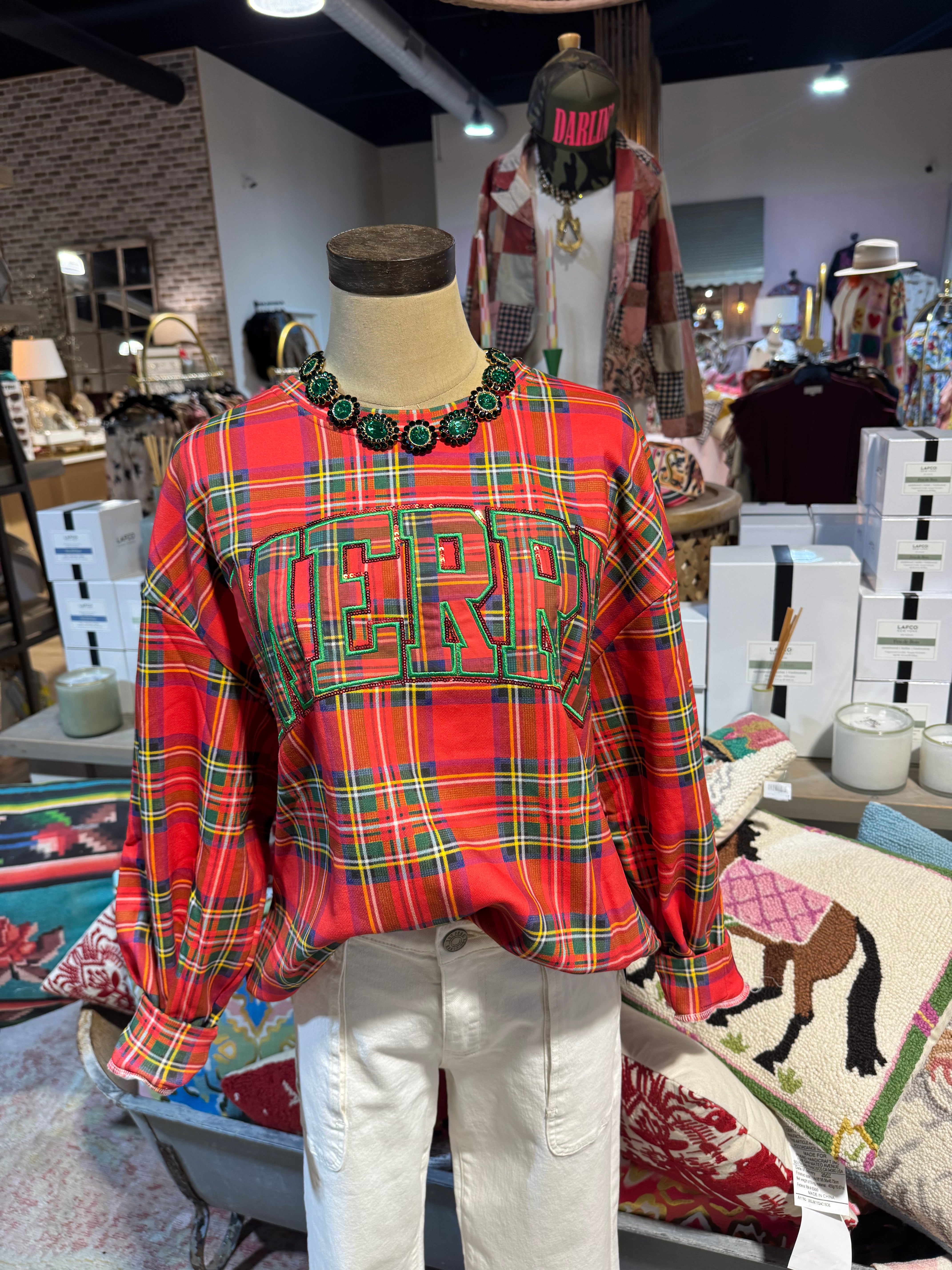 Red Plaid Merry