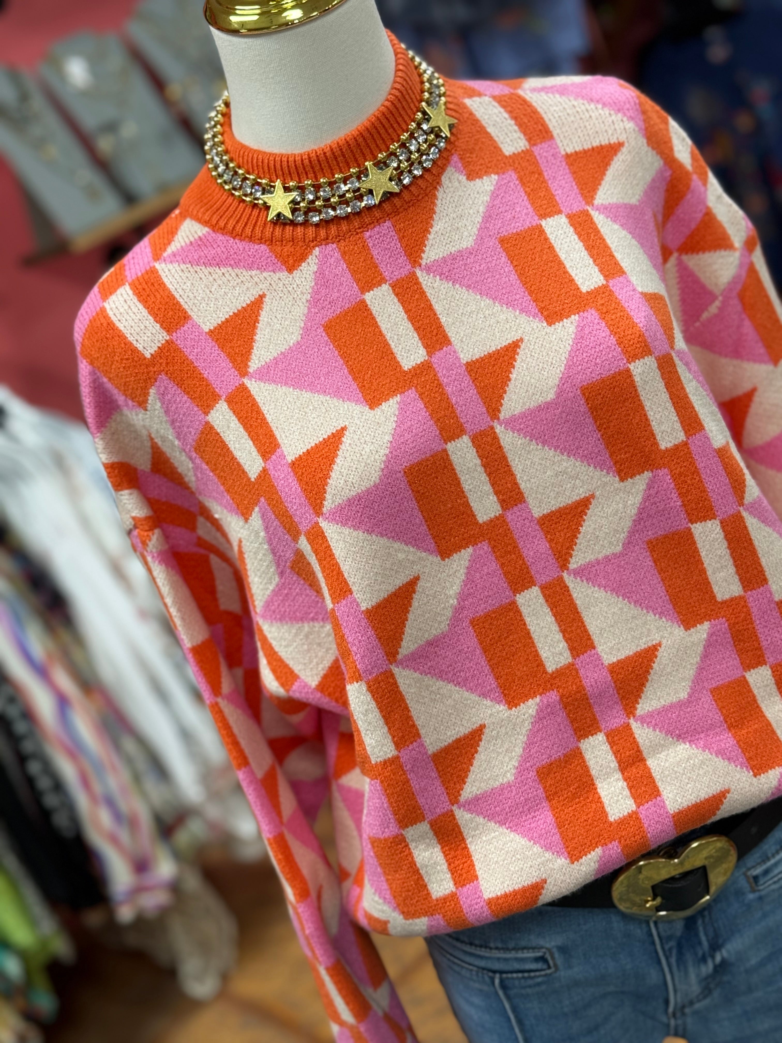 Abstract Sunshine Sweater