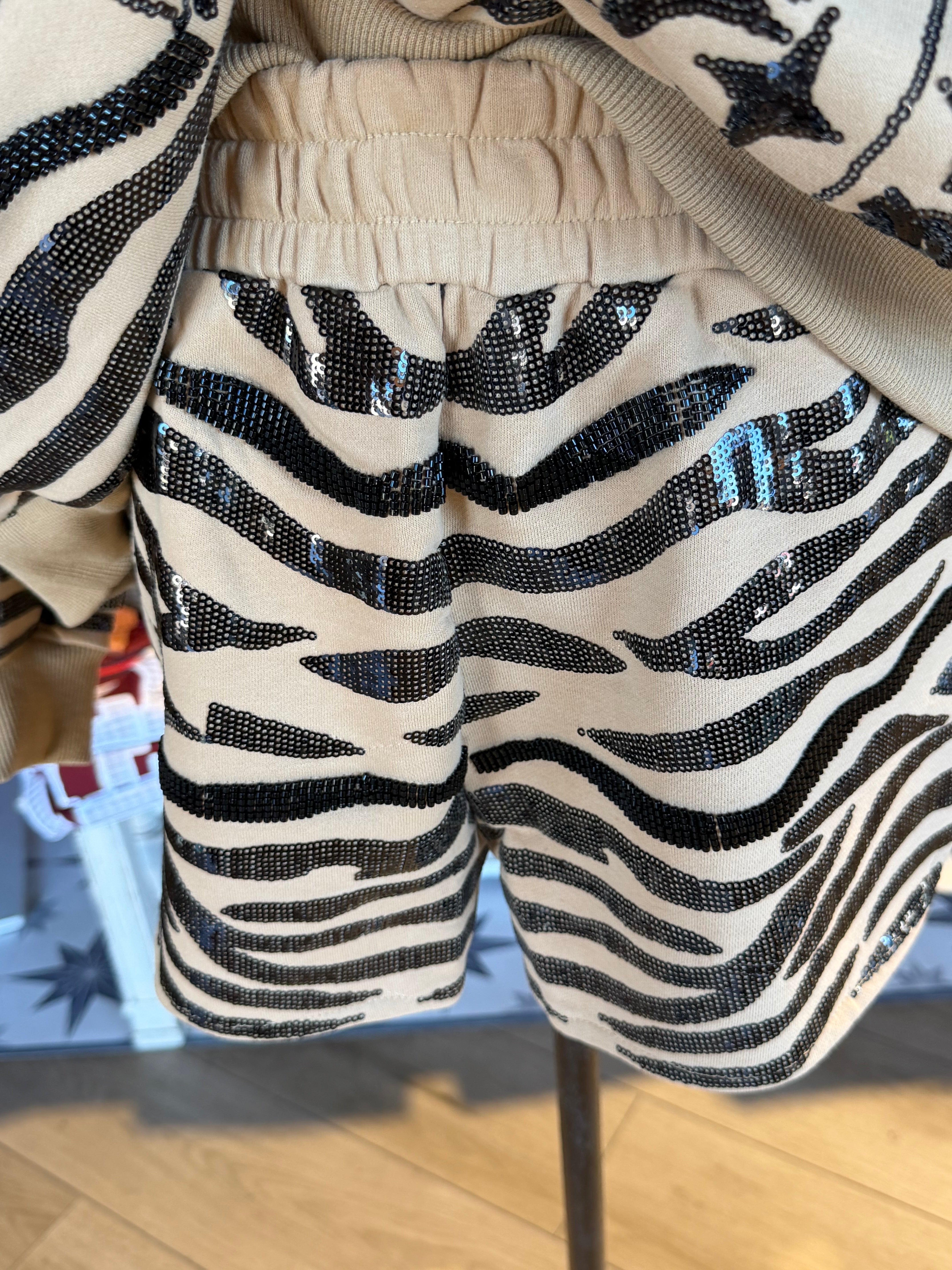 Tan Sequin Tiger Set (Sold Separately)