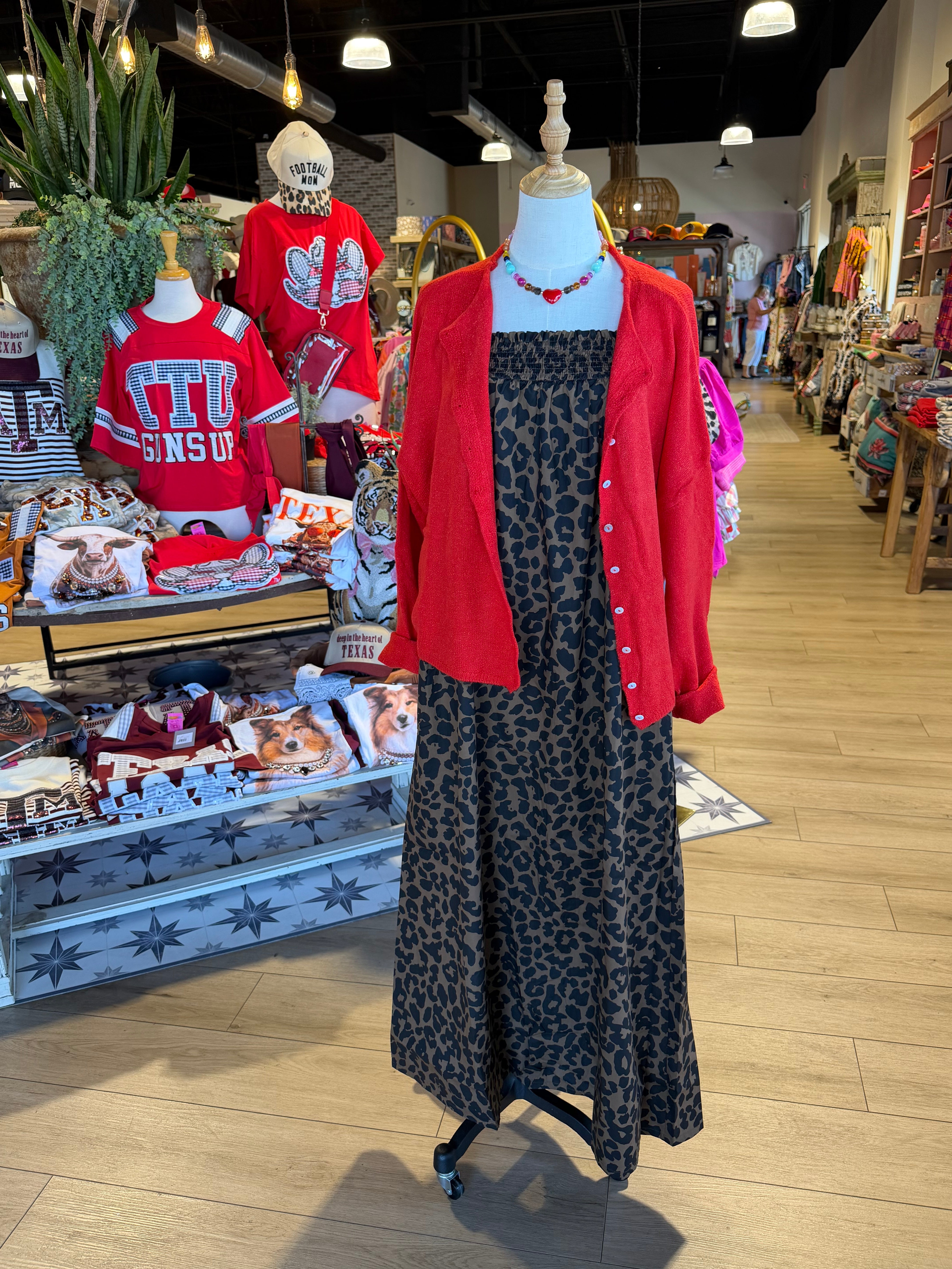 Lori Maxi Leopard Dress
