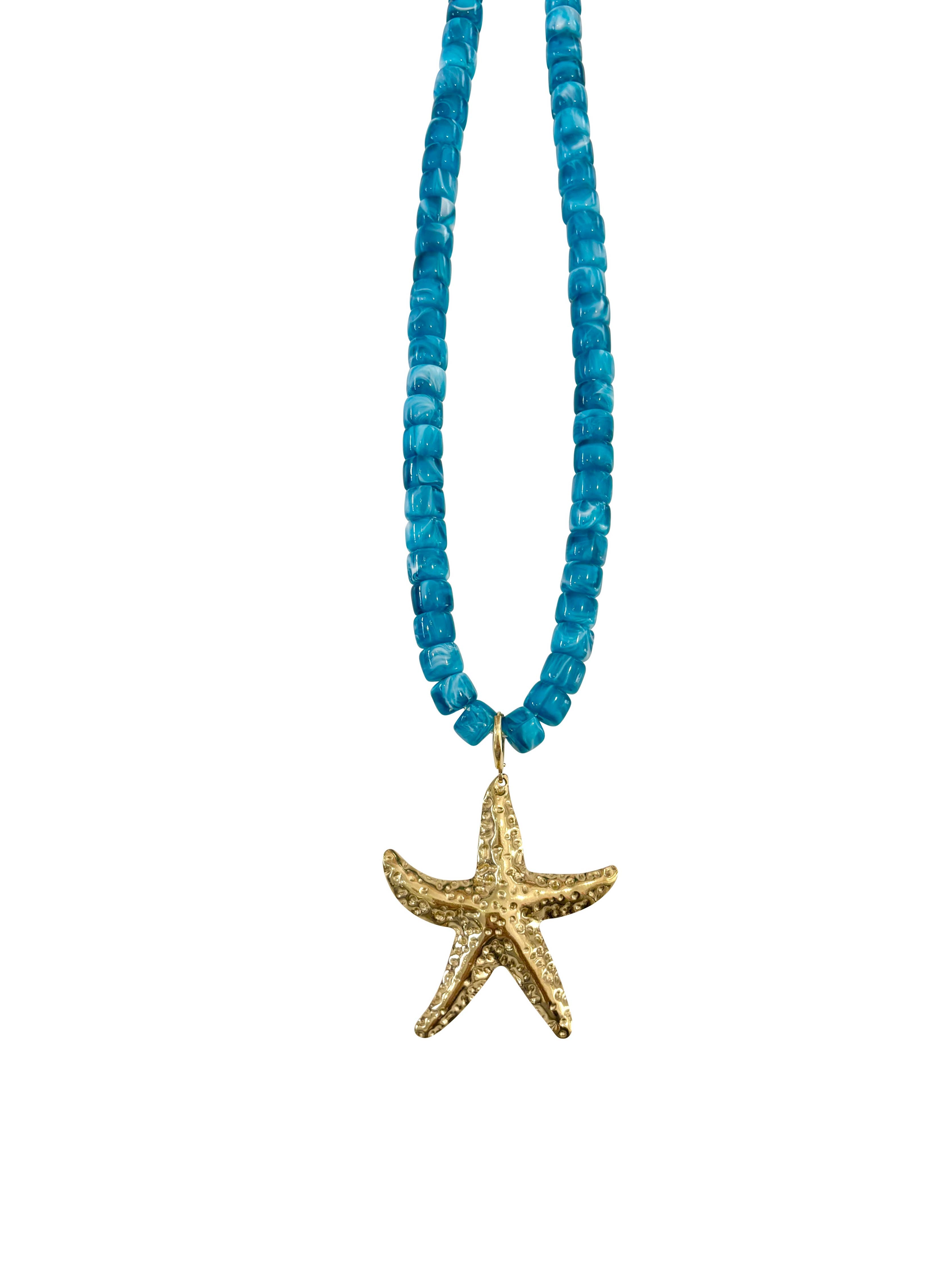 Camila Turquoise Beaded Starfish -