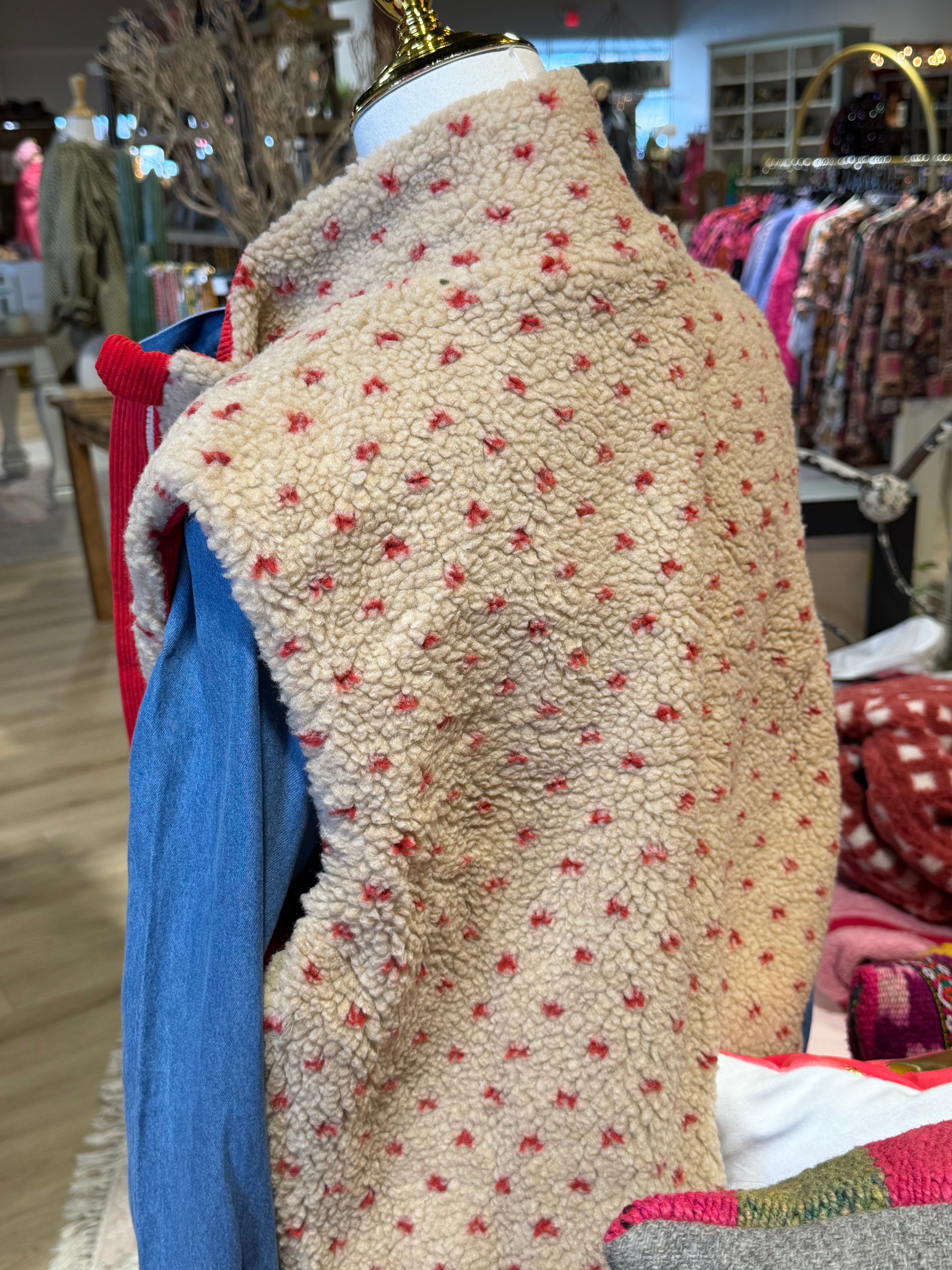 Annie Fleece/Corduroy Vest