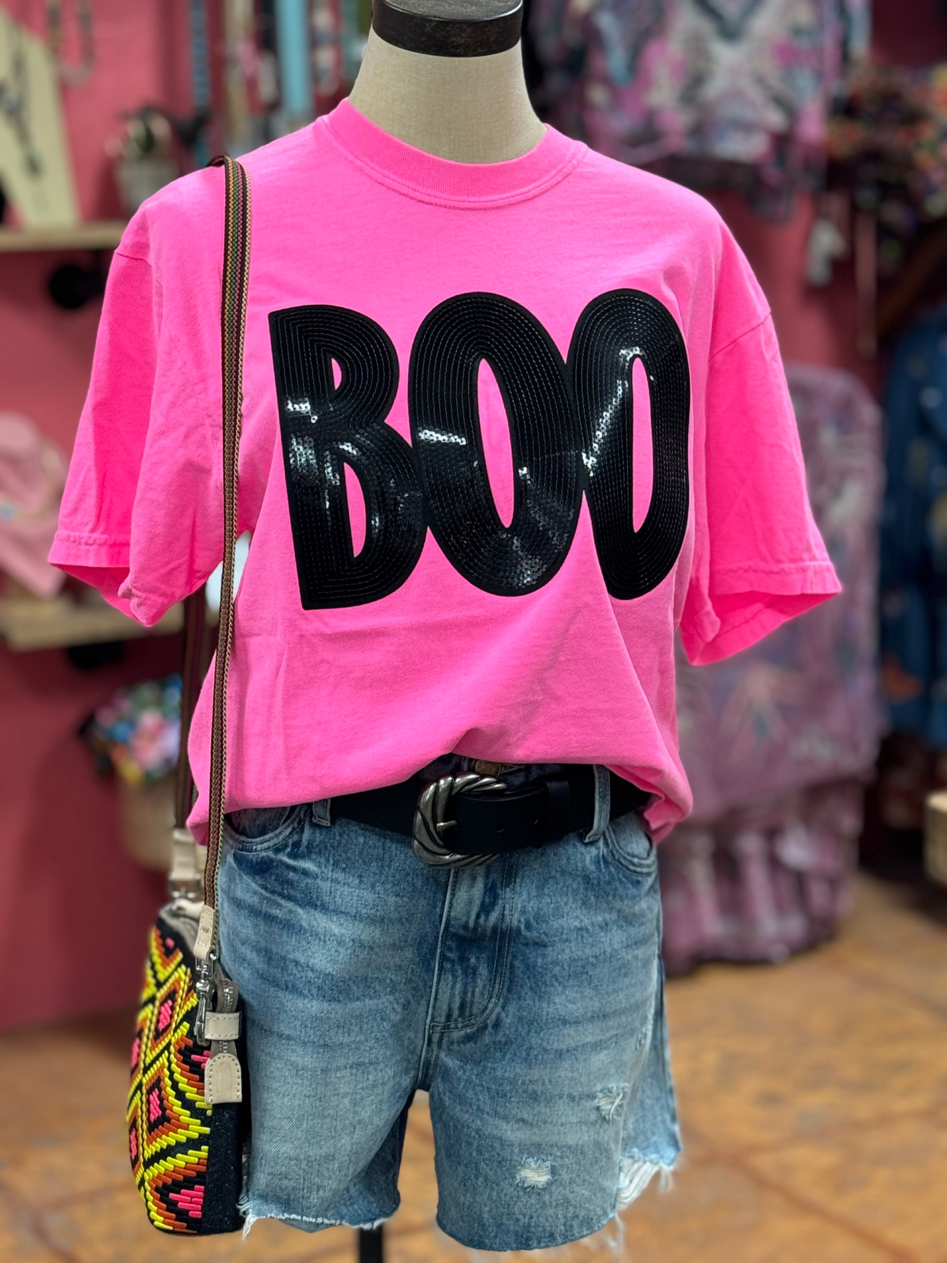 Boo Sequin Tee (2 Colors)