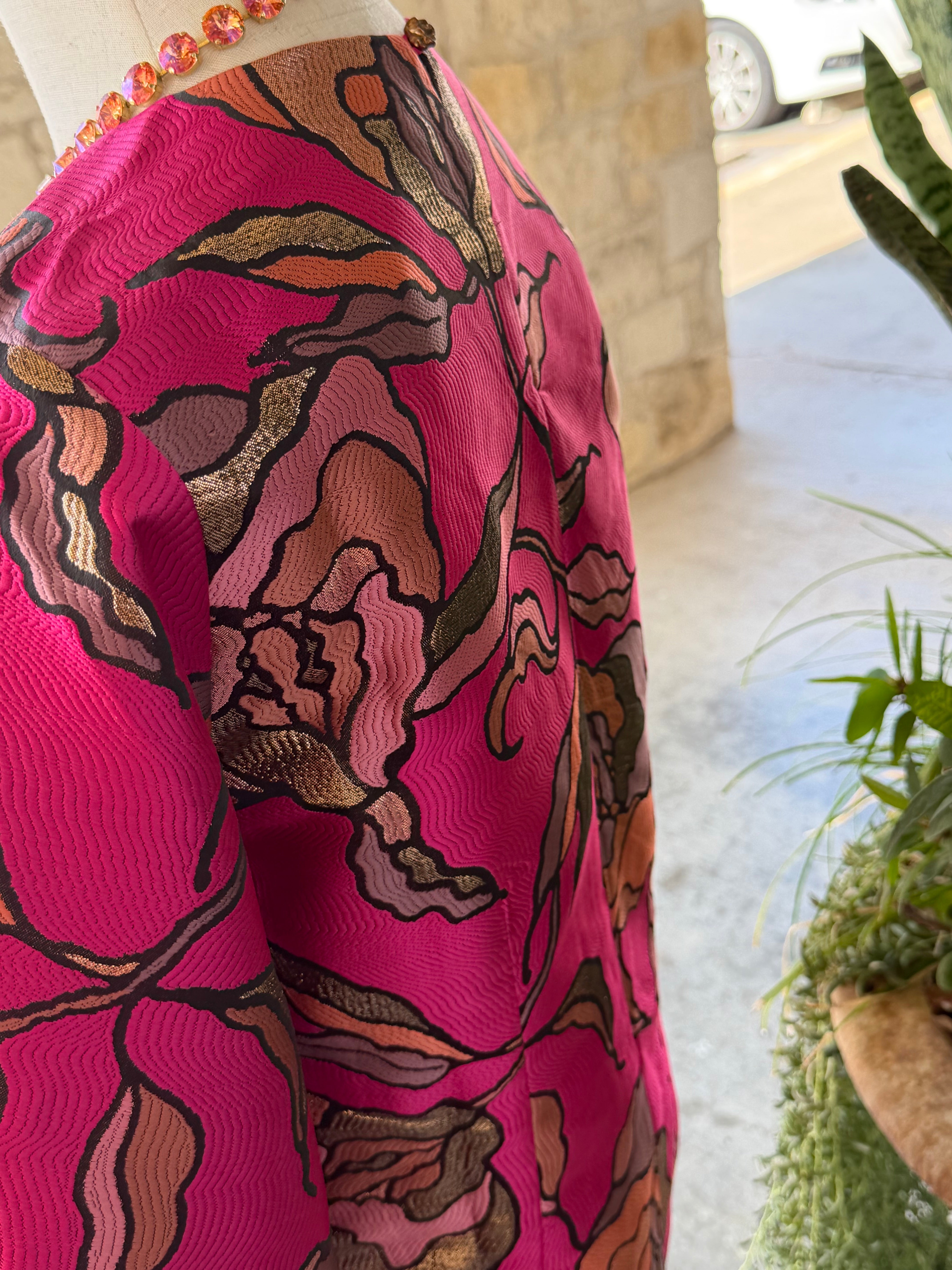 Metallic Brocade Dress
