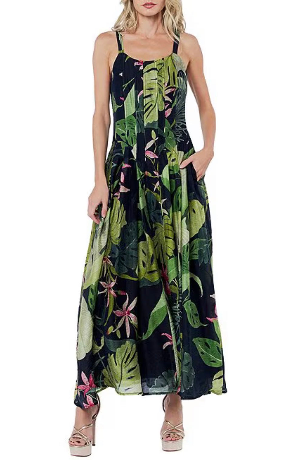 Tropical Print Dress