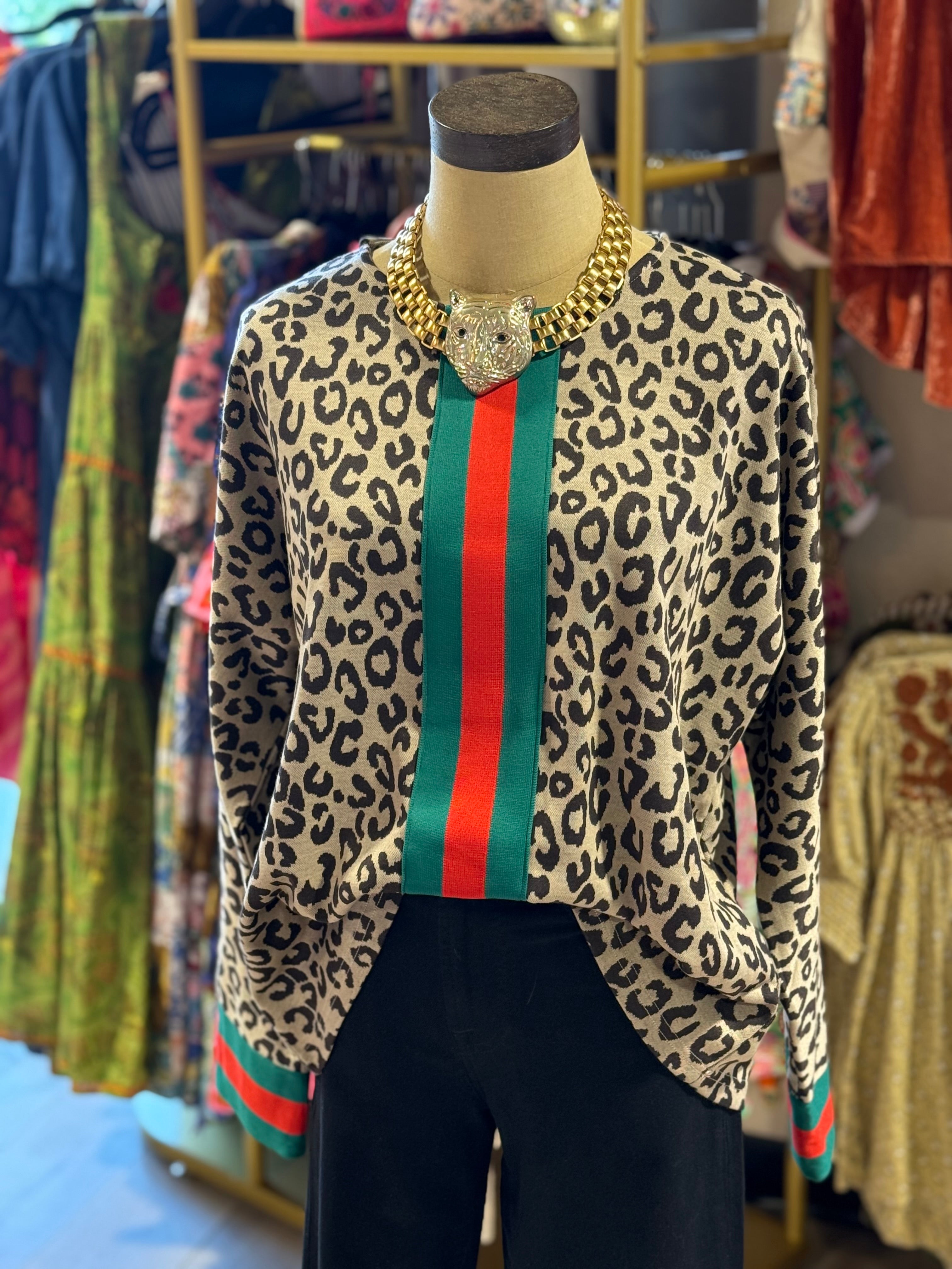 Callie Leopard Sweater- 2 Colors