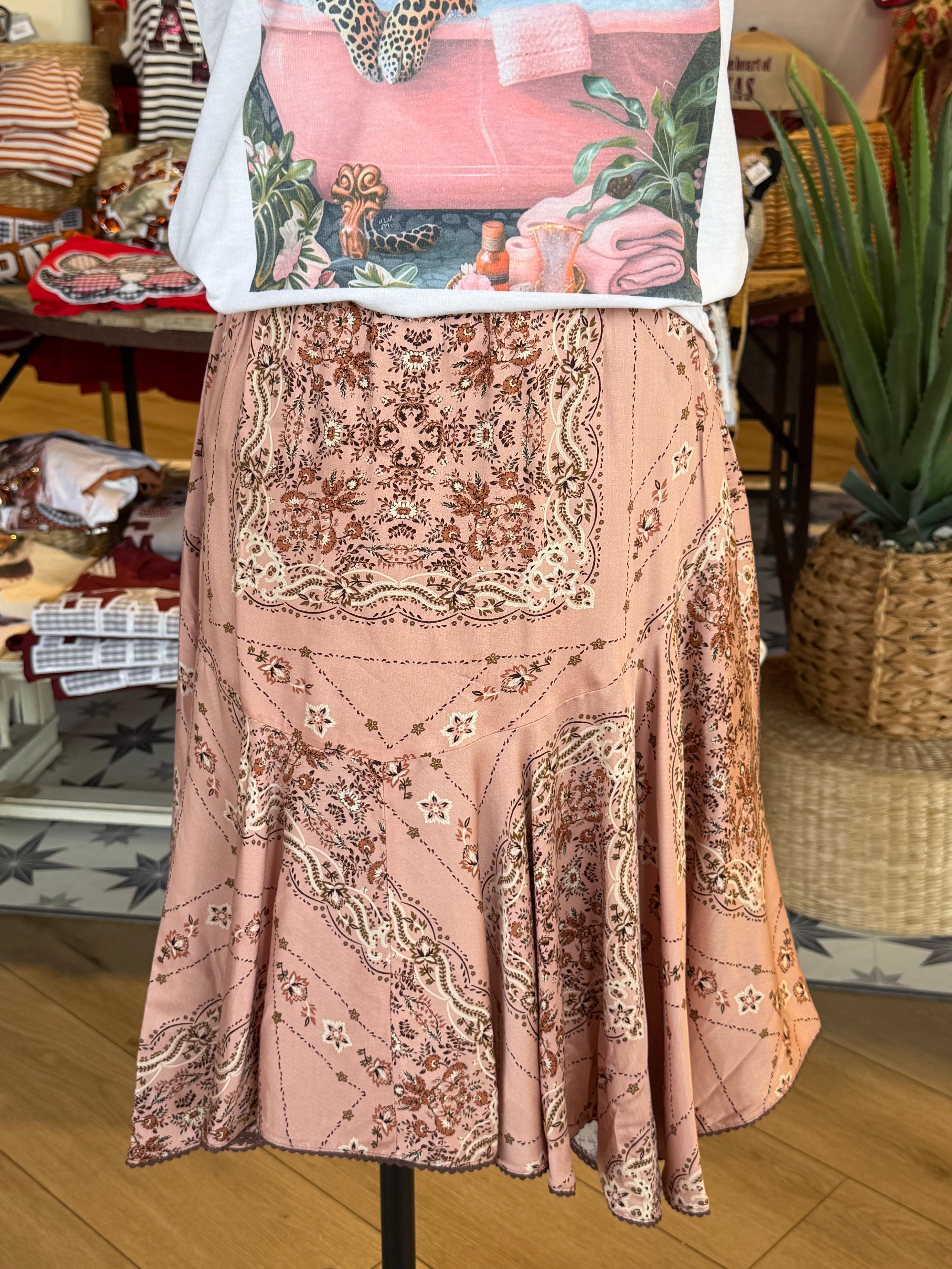 Bandana Swing Skirt
