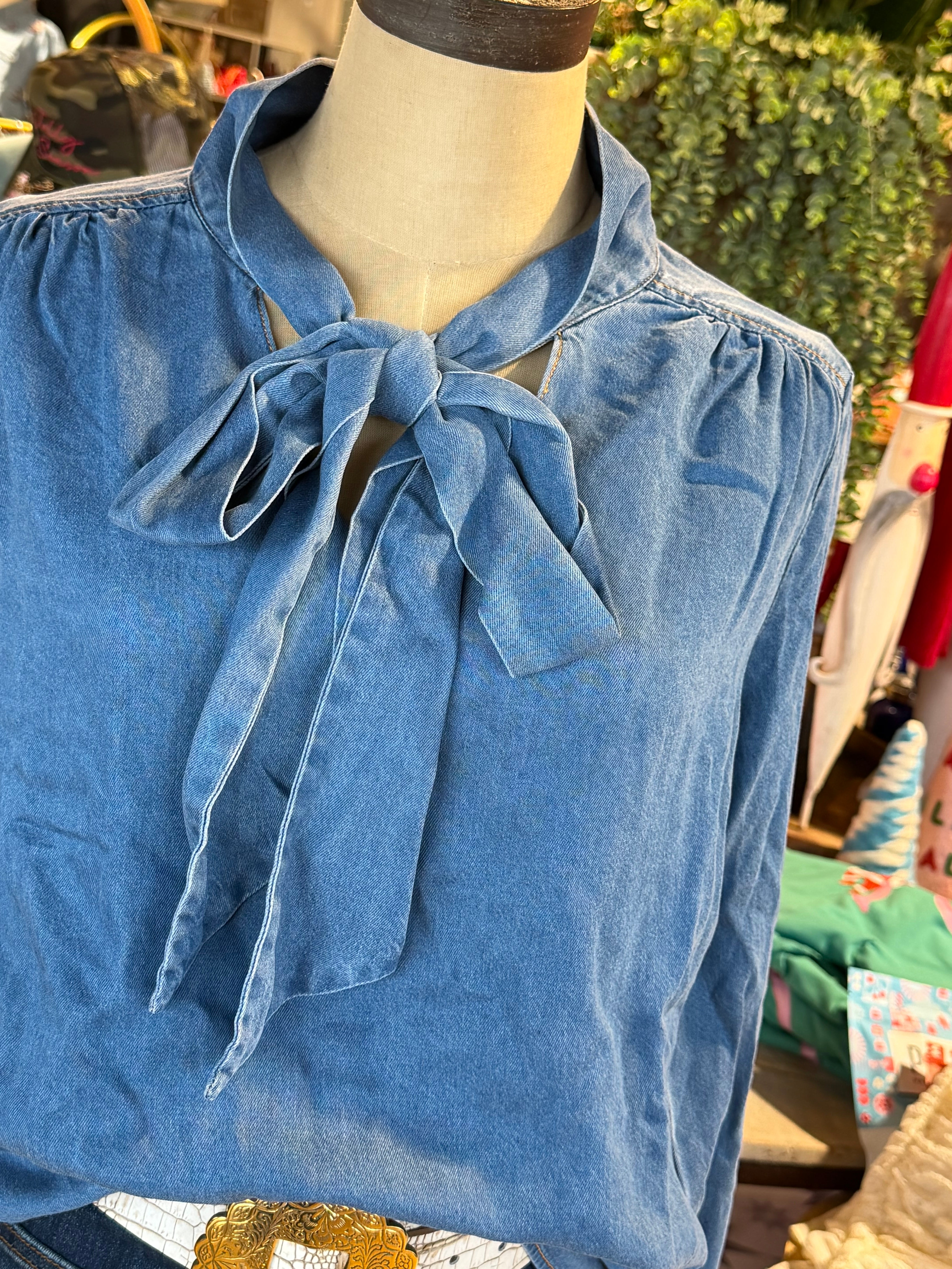 Lucille Denim Top