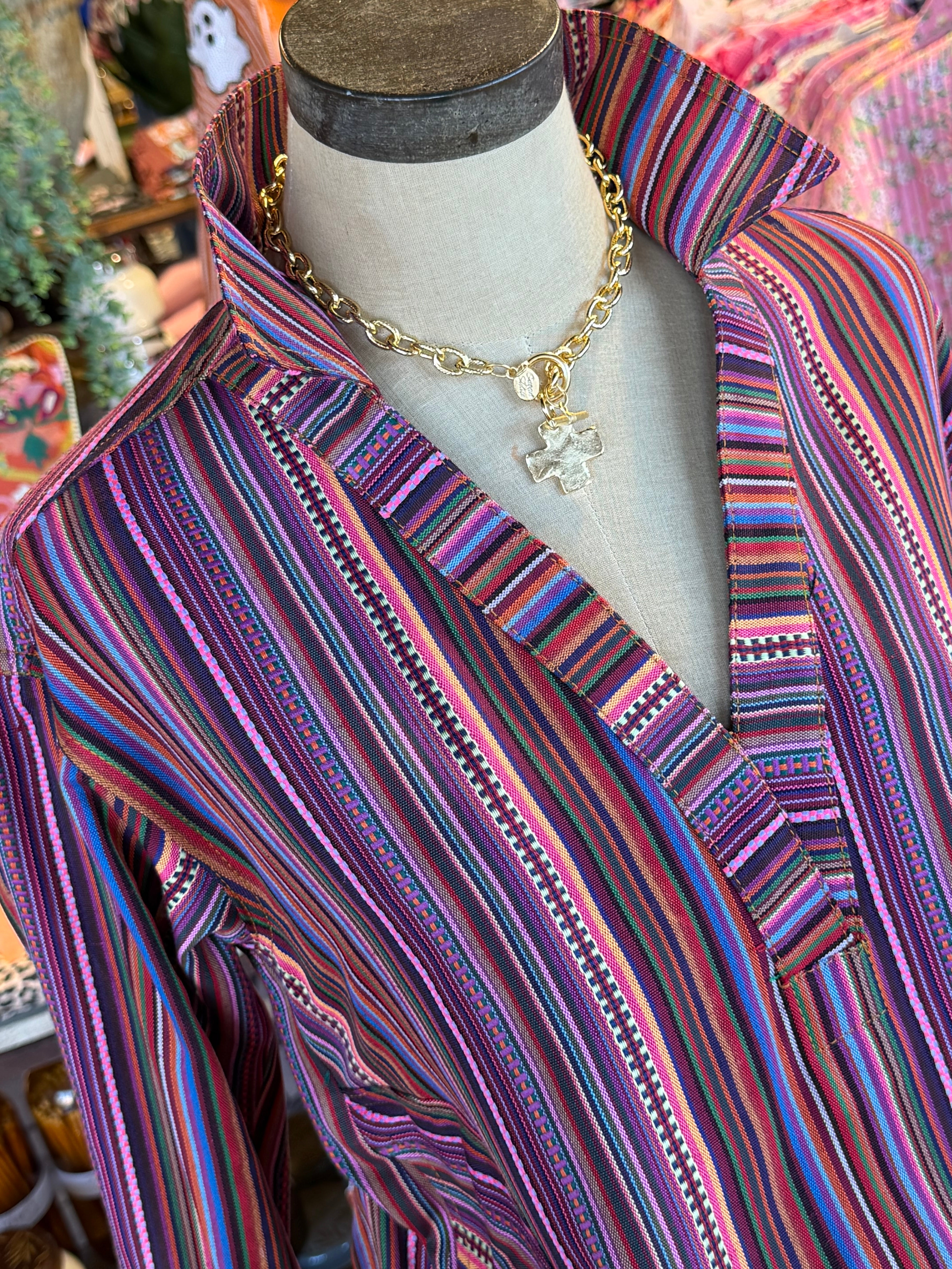 Serape Stripe Pullover