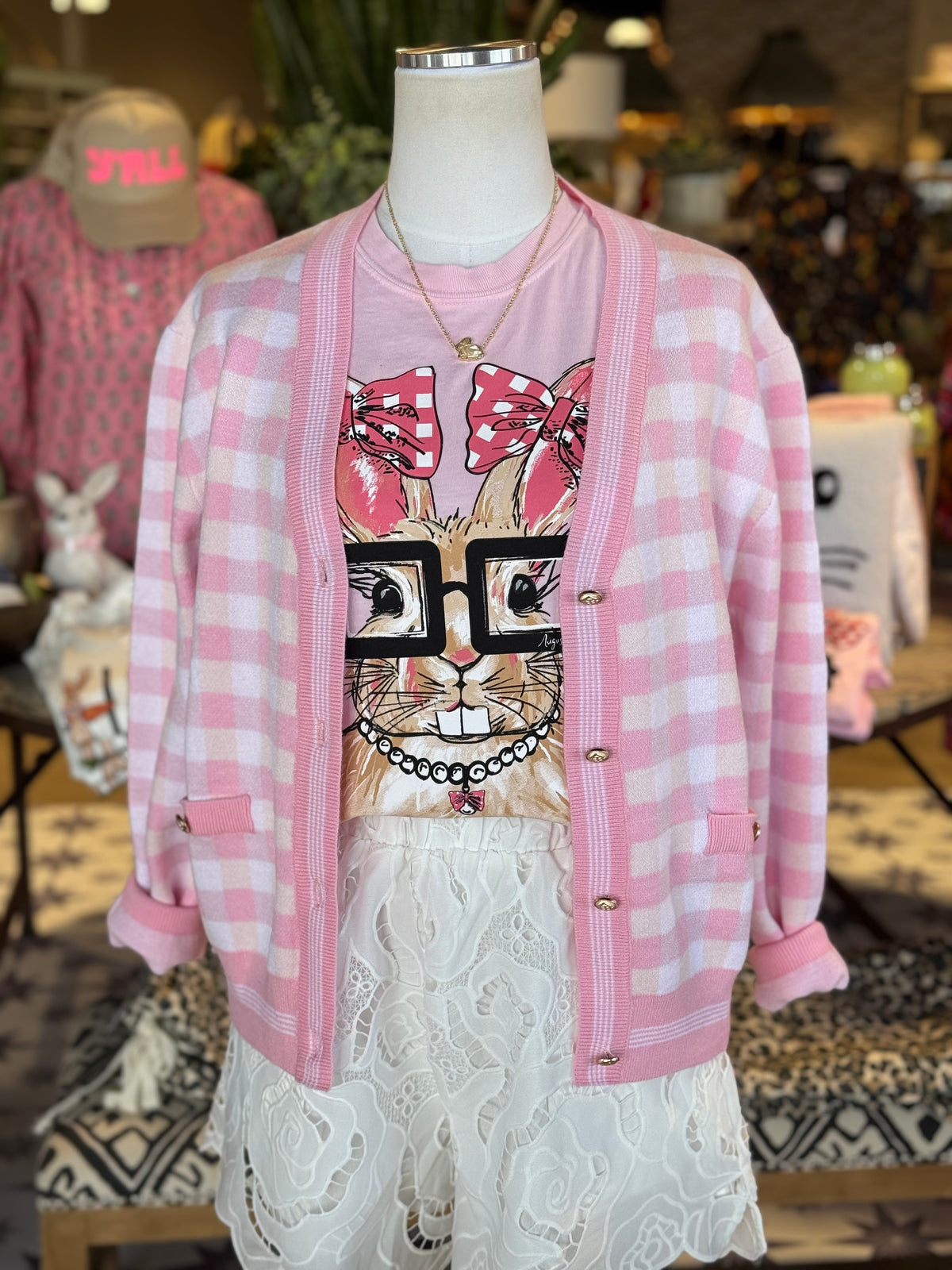 Pink Gingham Set (Sold Seperately) — The Golden Antler Boutique