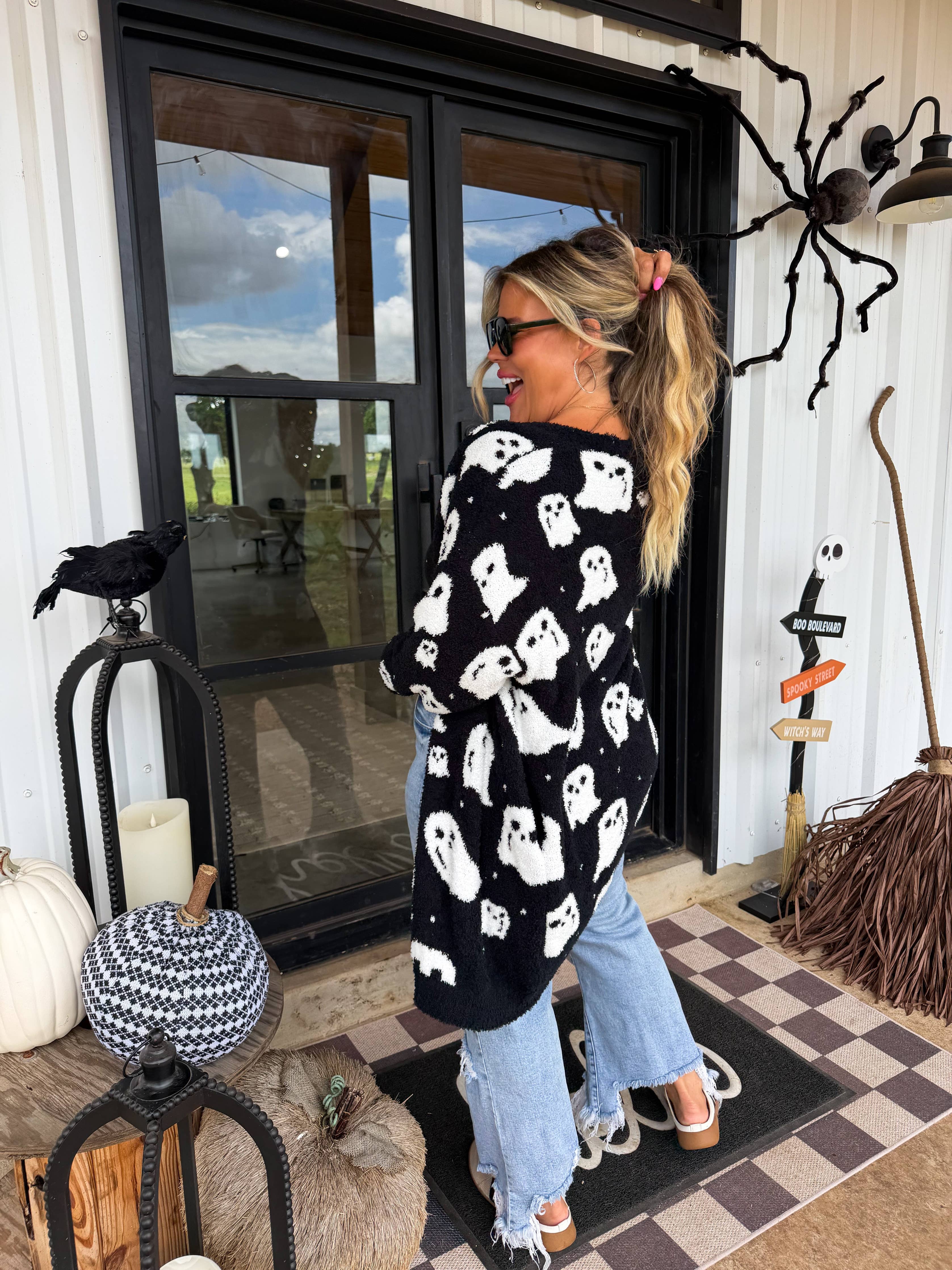 BOO CREW REVERSIBLE CLOUD CARDIGAN 3 colors