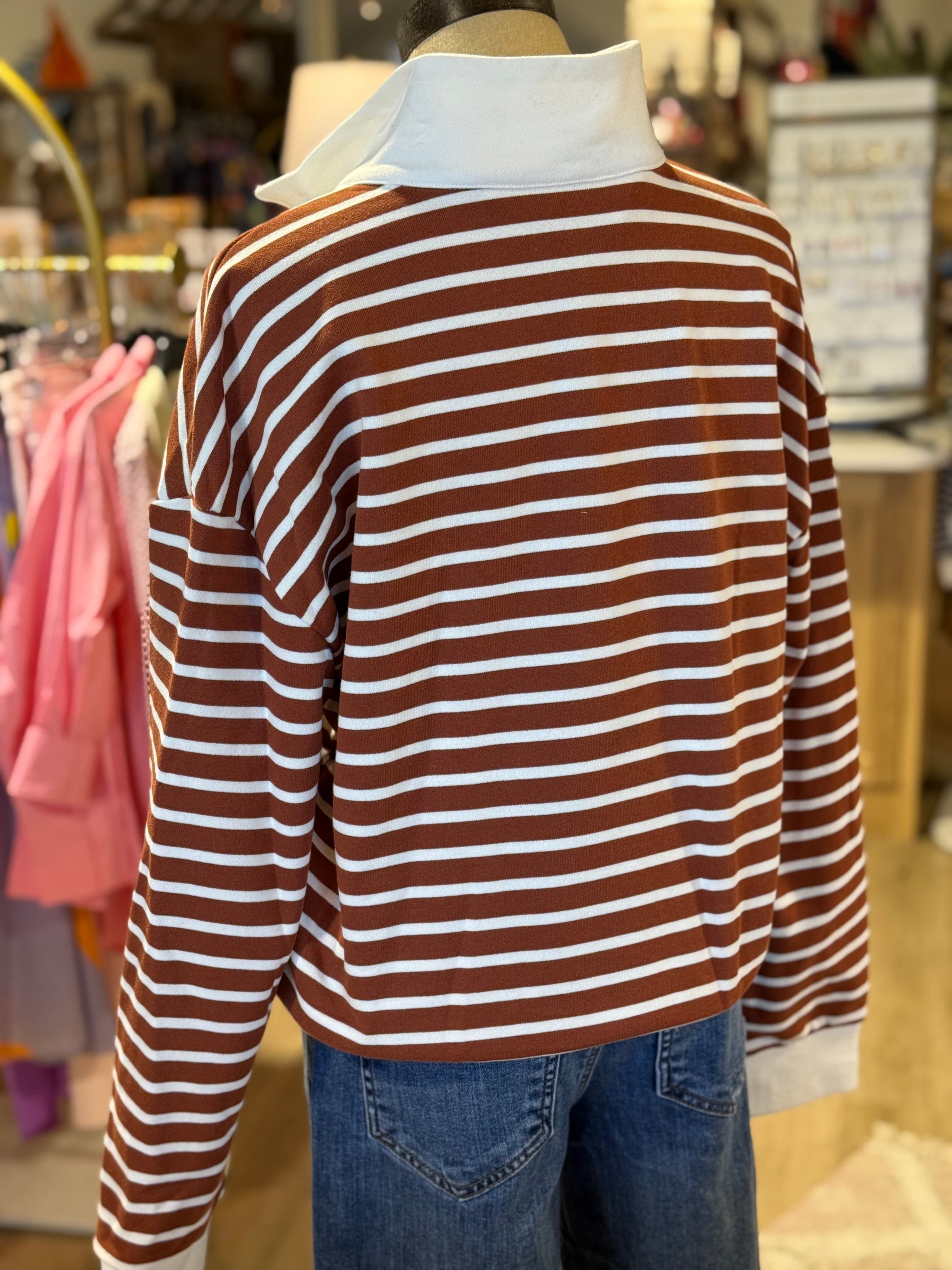 Victoria  Stripe Top (2 Colors)