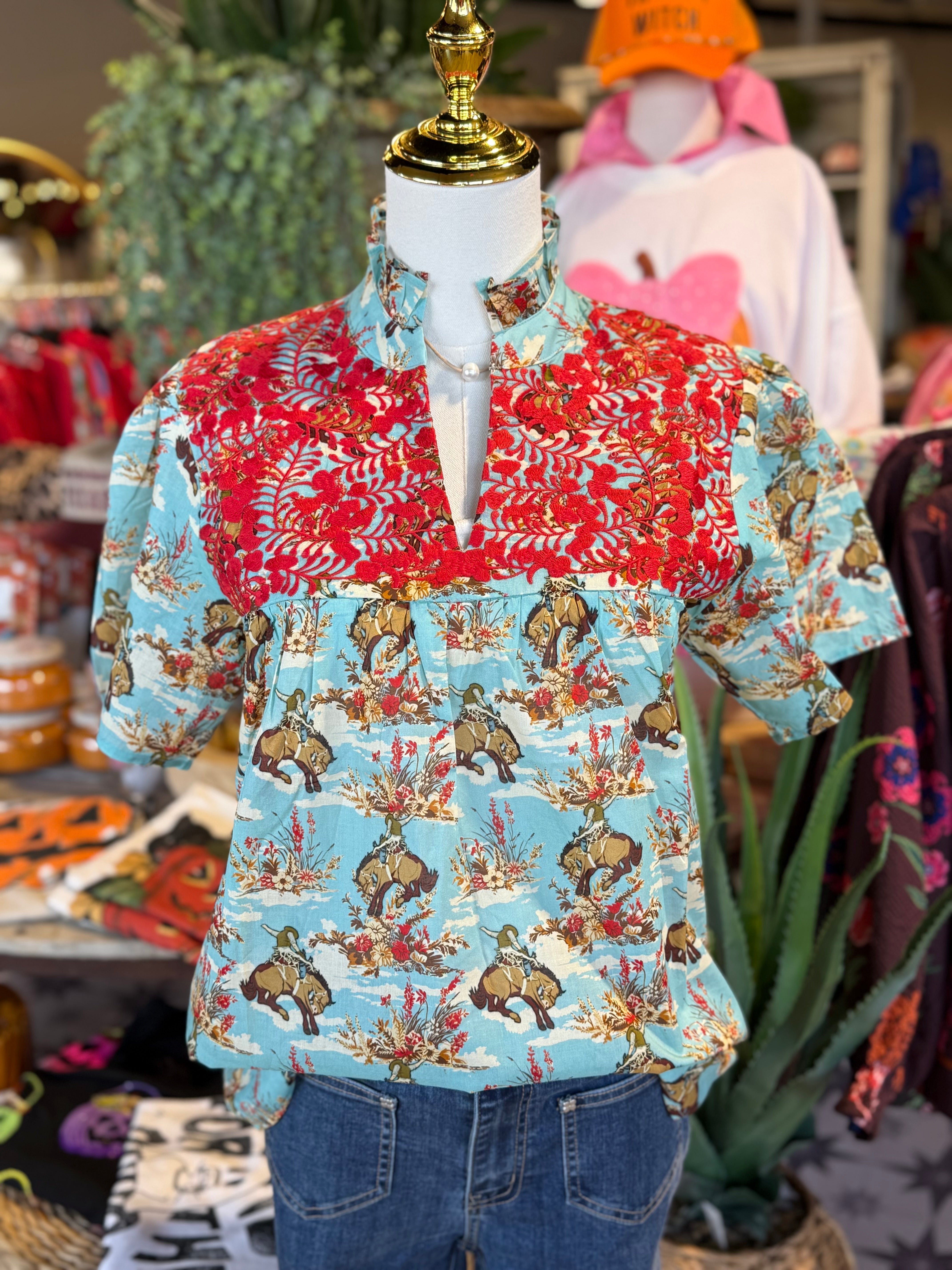 Reece Buckin Horse Top