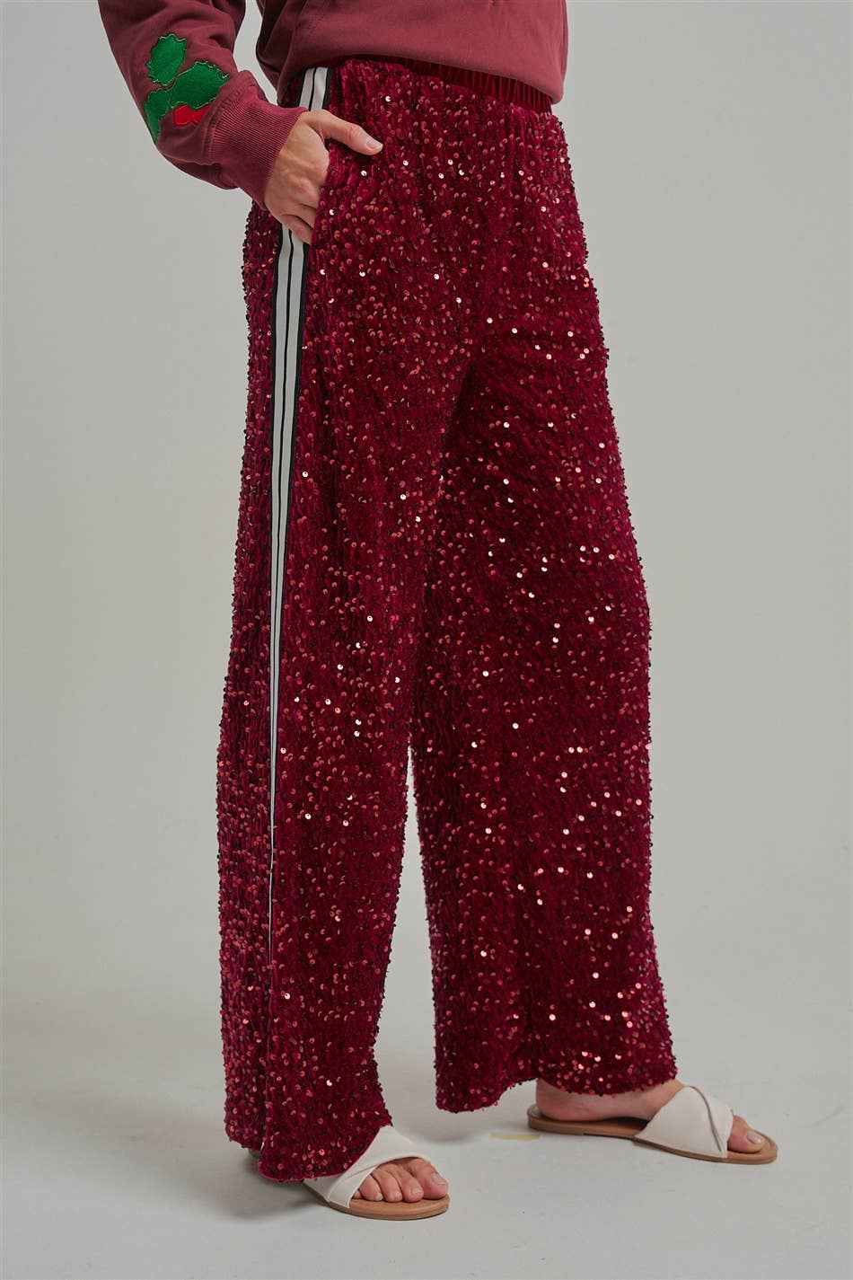 VELVET SEQUINS Pants- Assorted