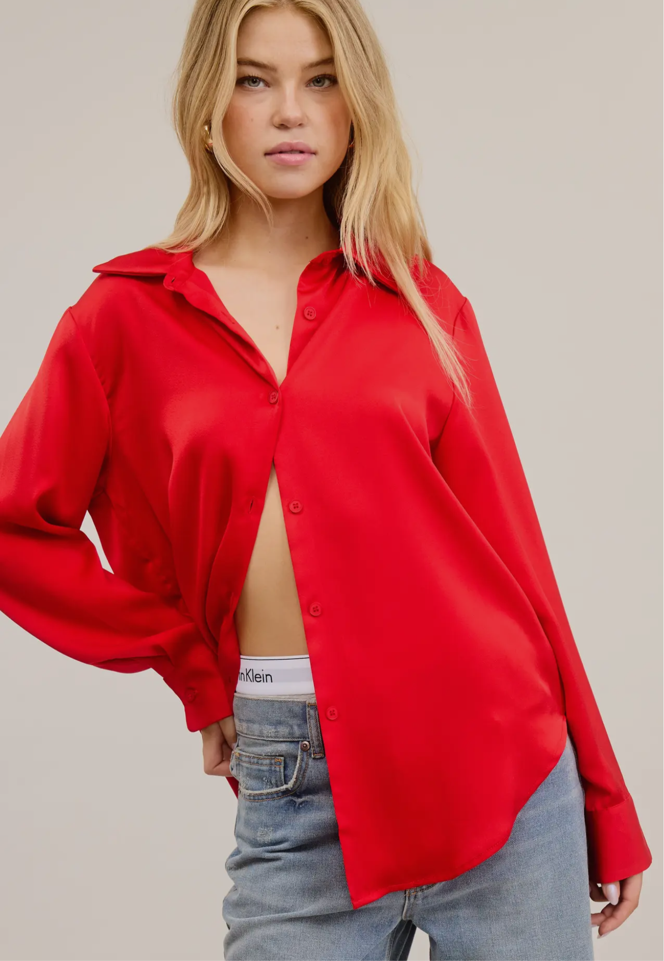 Satin Blouse(3 colors)