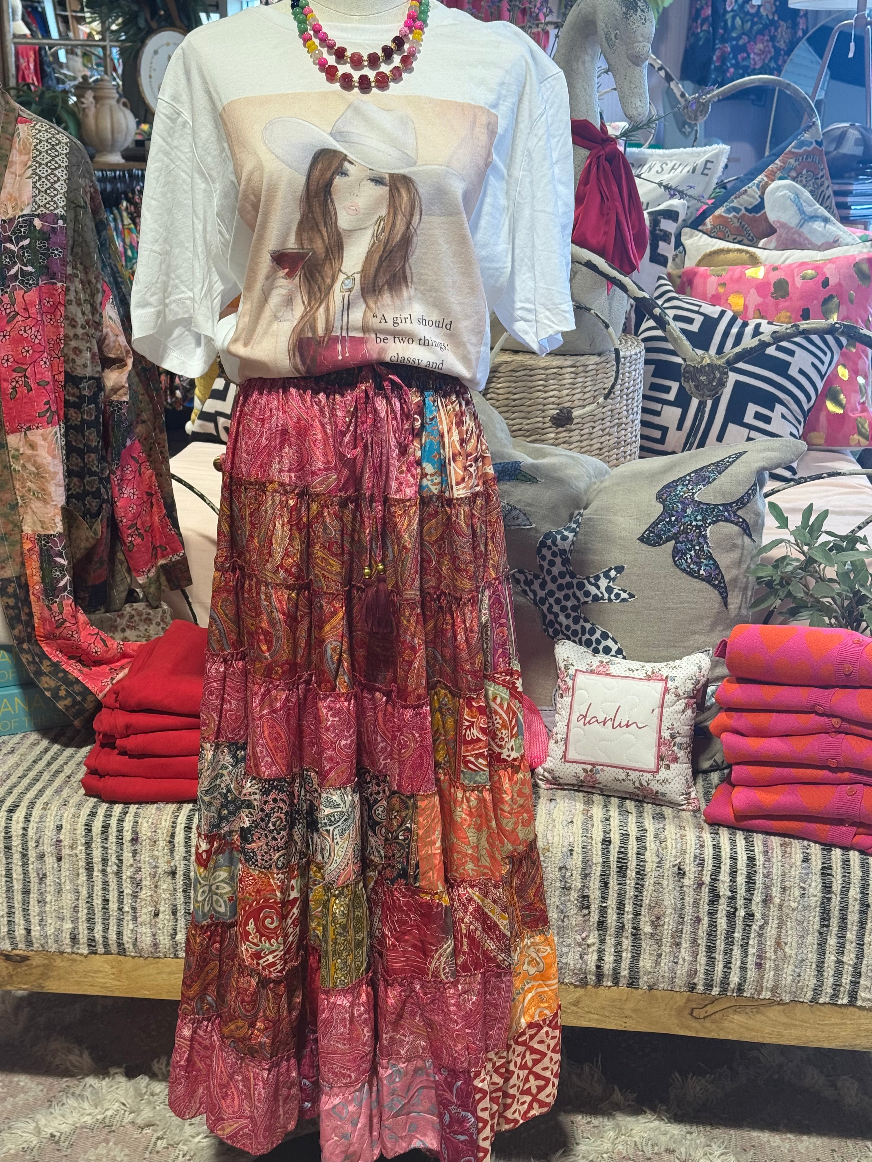 Boho Ruffle Skirt