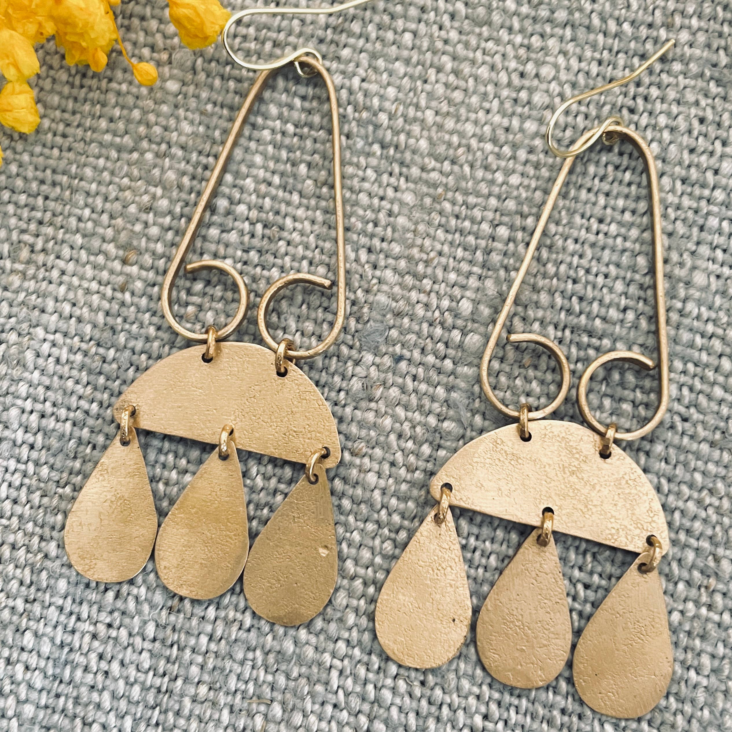 Brass Bohemian Earrings