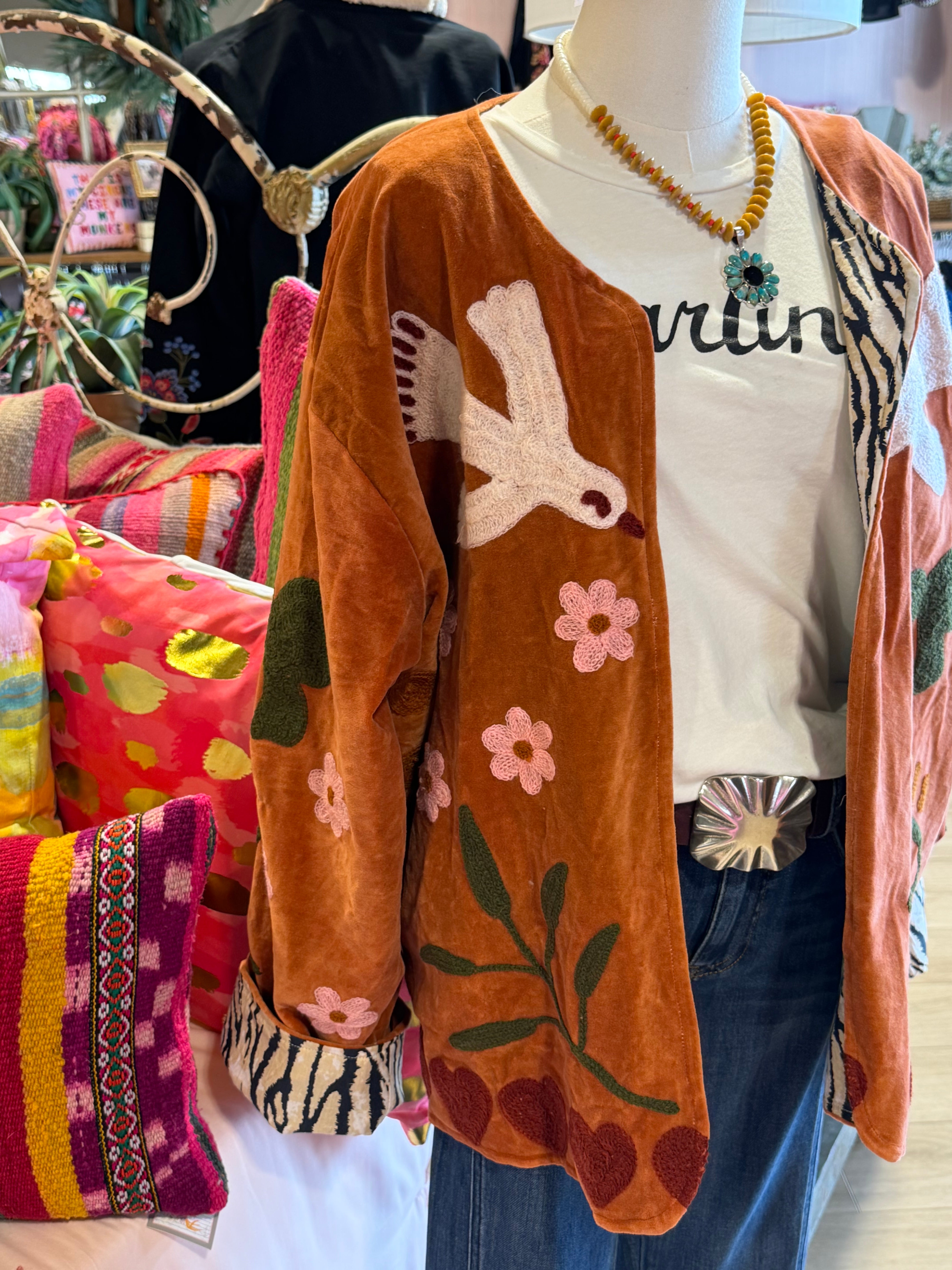 Flying High Velvet Jacket