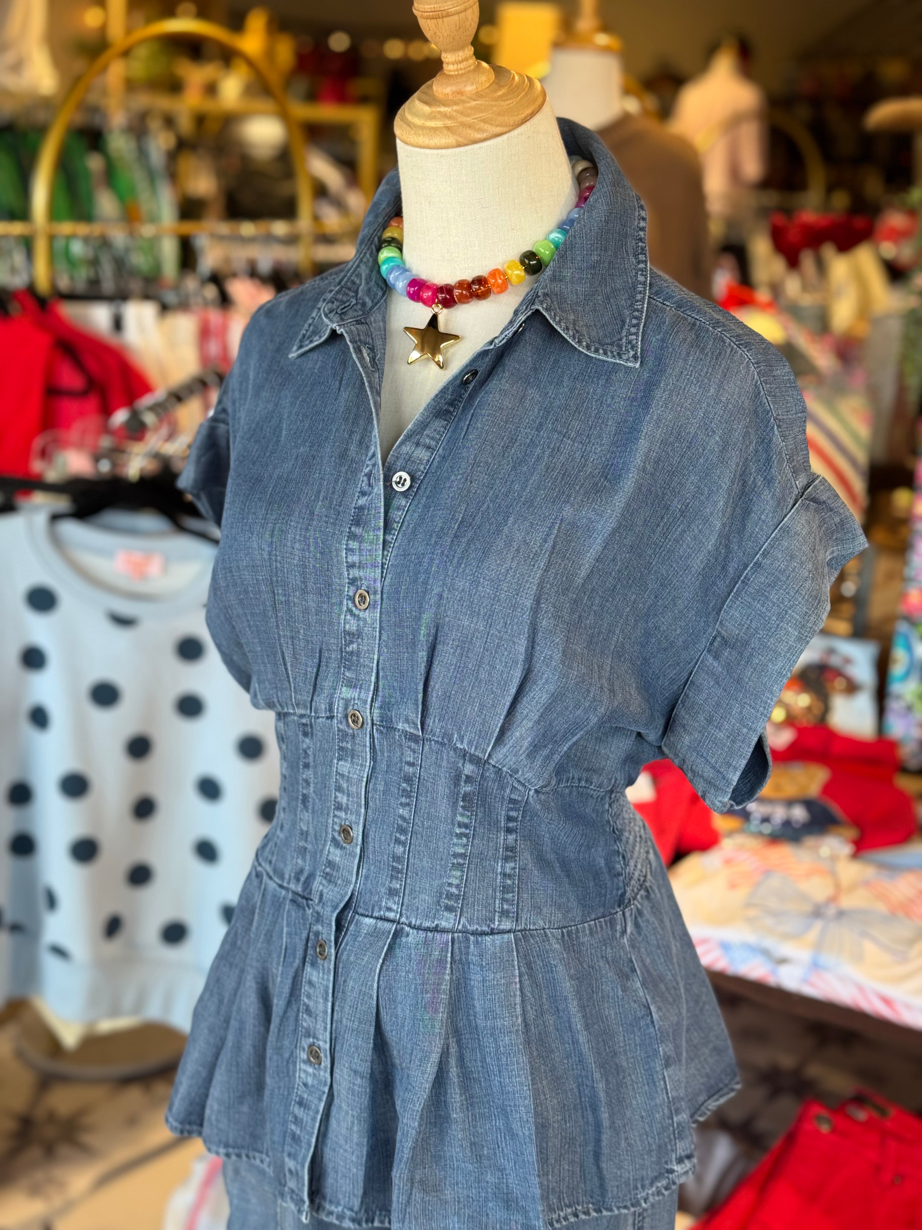 Ciara Denim Top