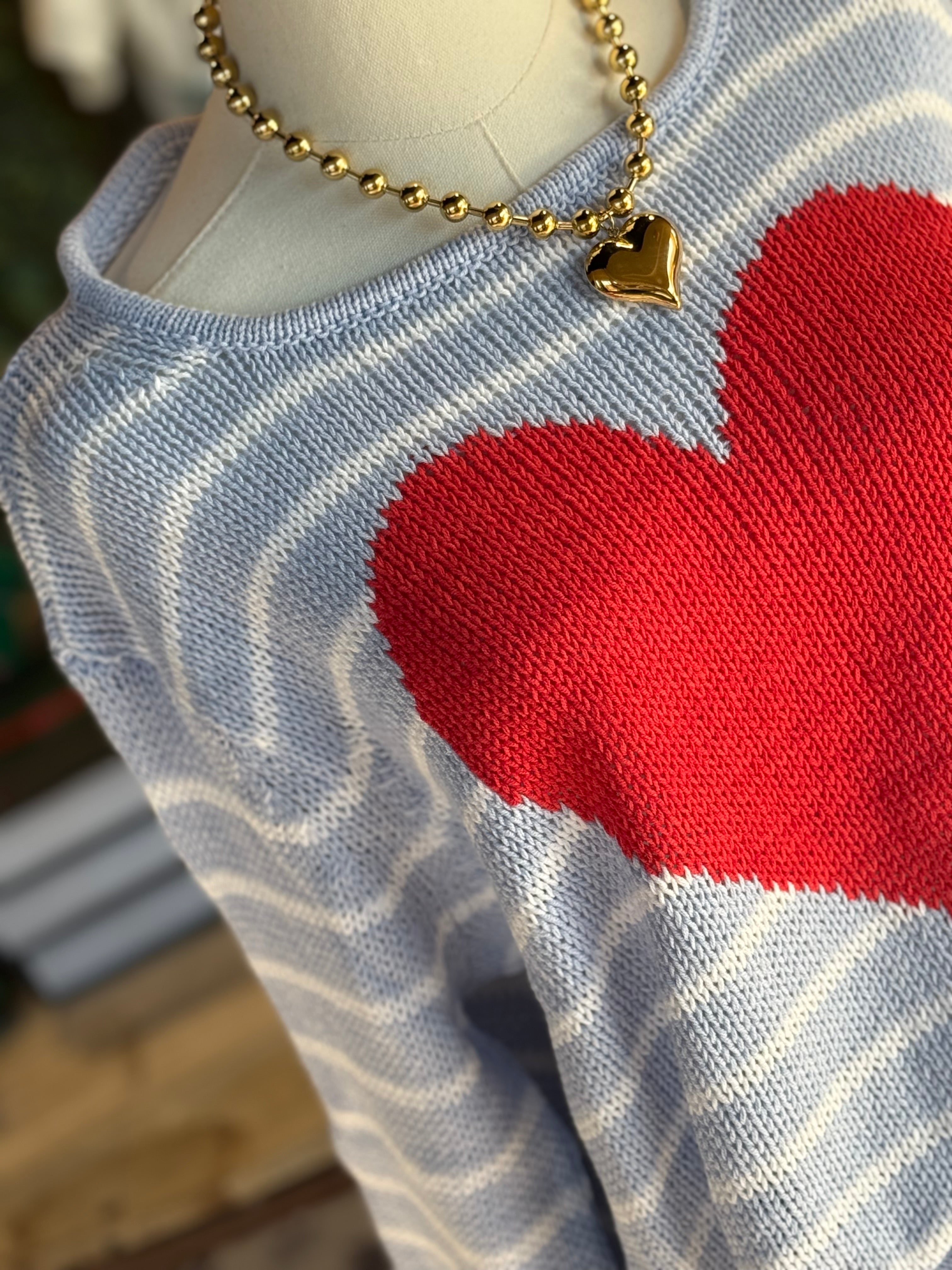 Amelia Heart Sweater