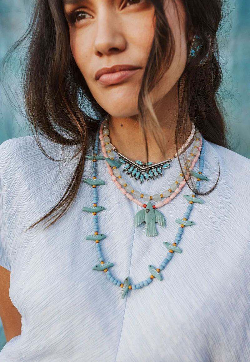 Needlepoint Arrow Necklace