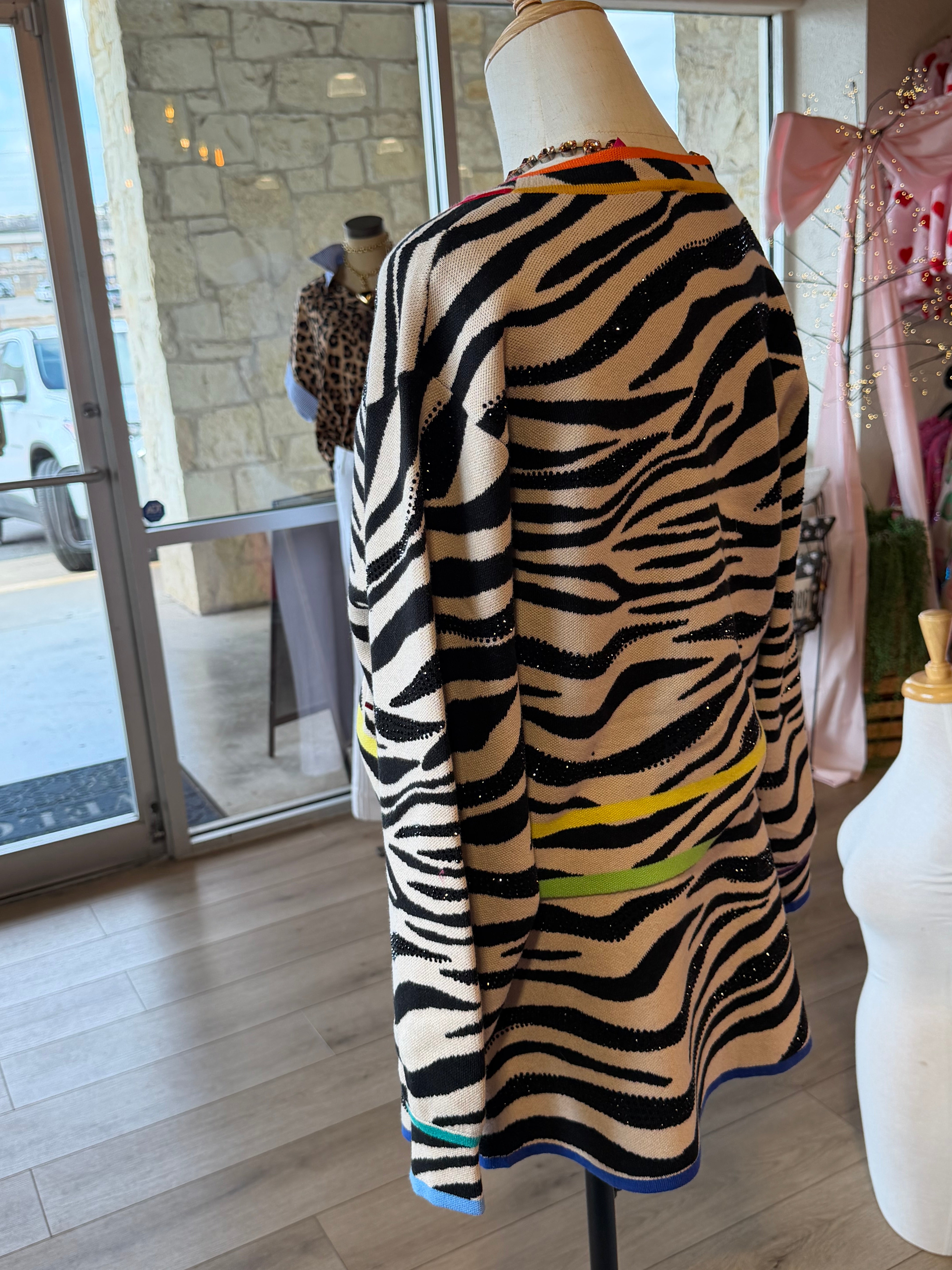 Zesty Zebra Skirt Set