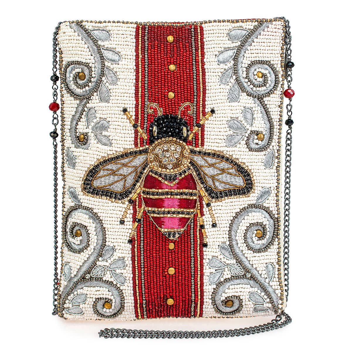 Royal Bee Beaded Bee Mini Crossbody Handbag