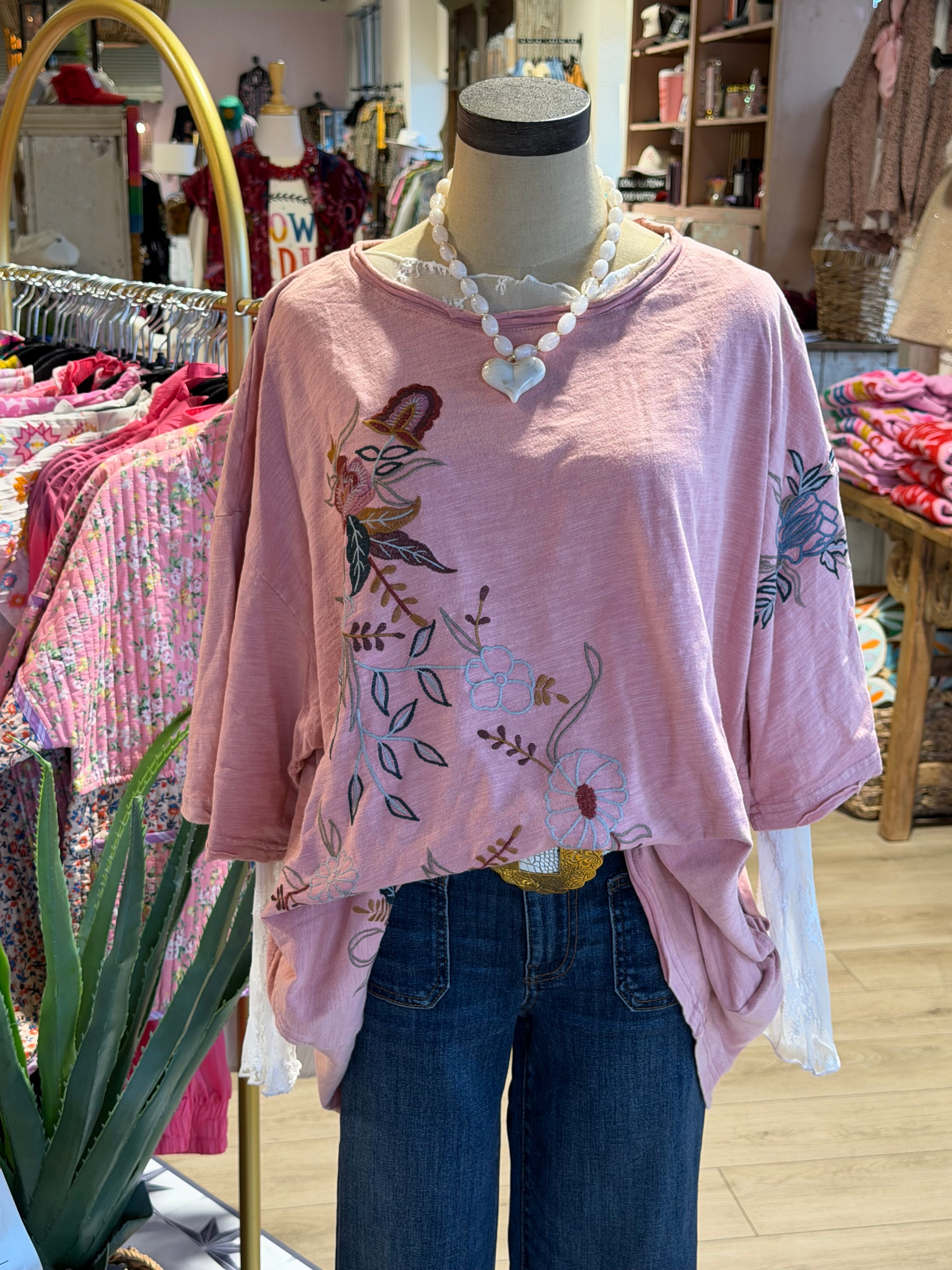 Off White Lace L/S Tee