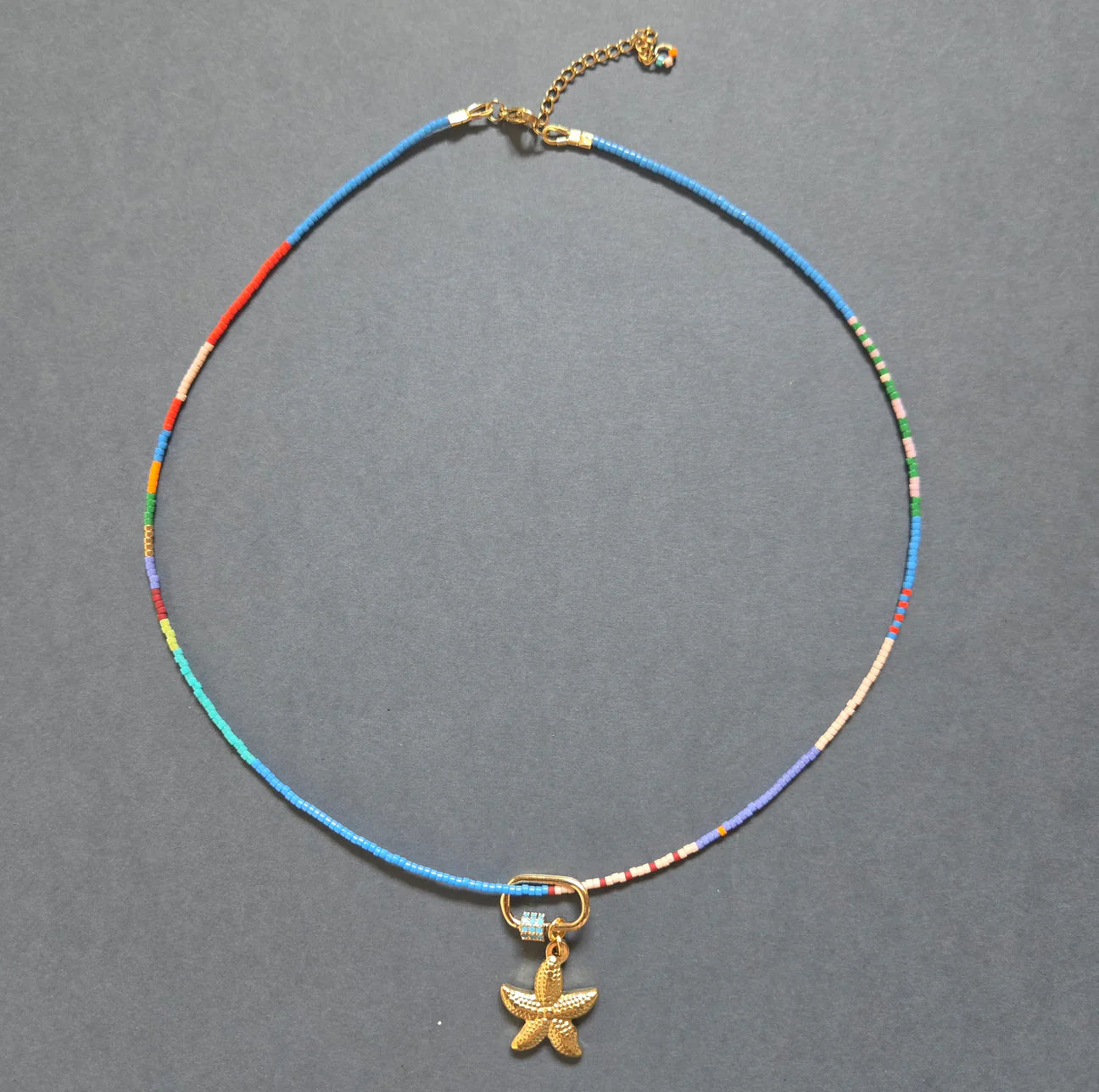 Colored Starfish Necklace
