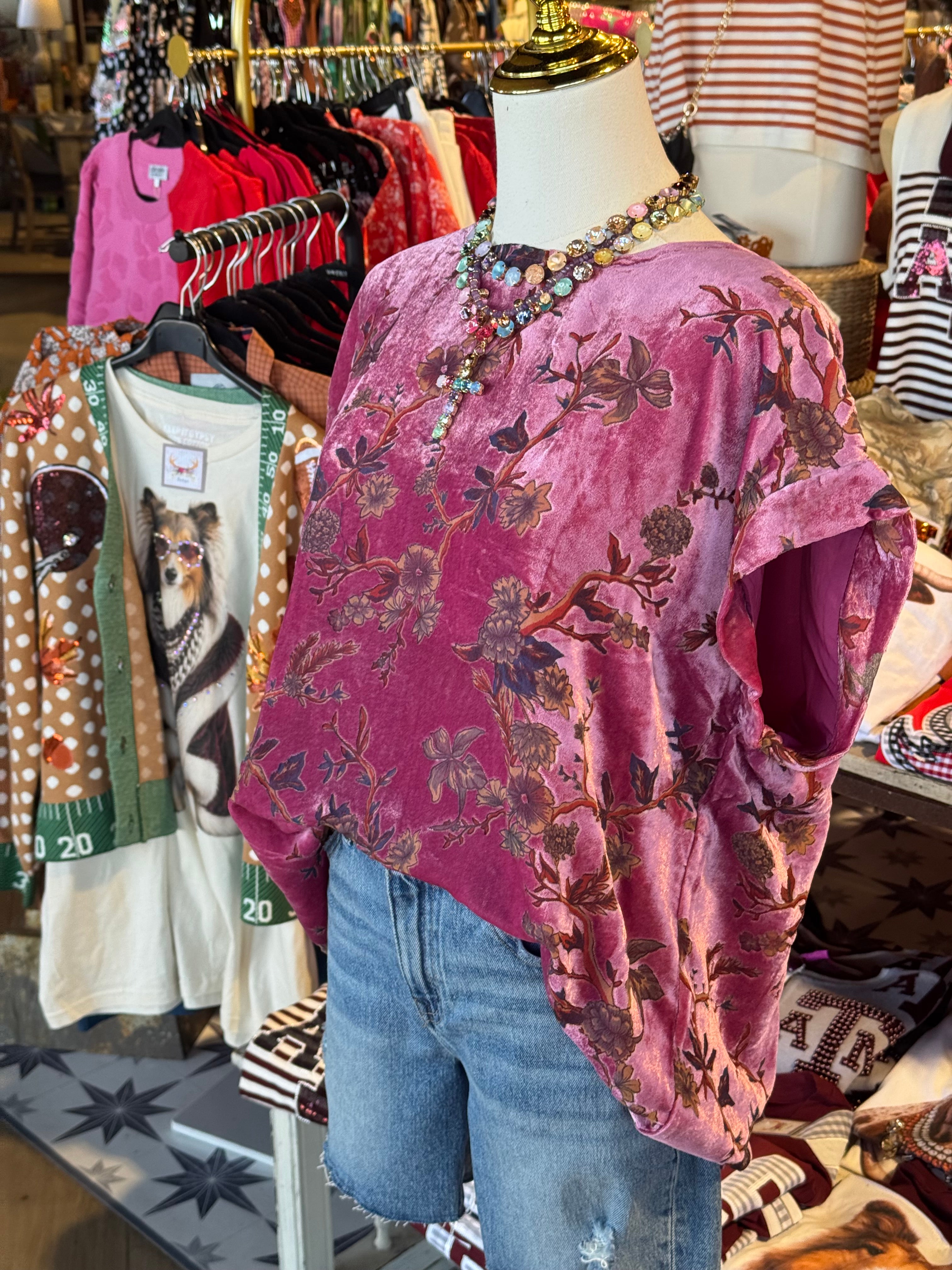 Riley Velvet Top