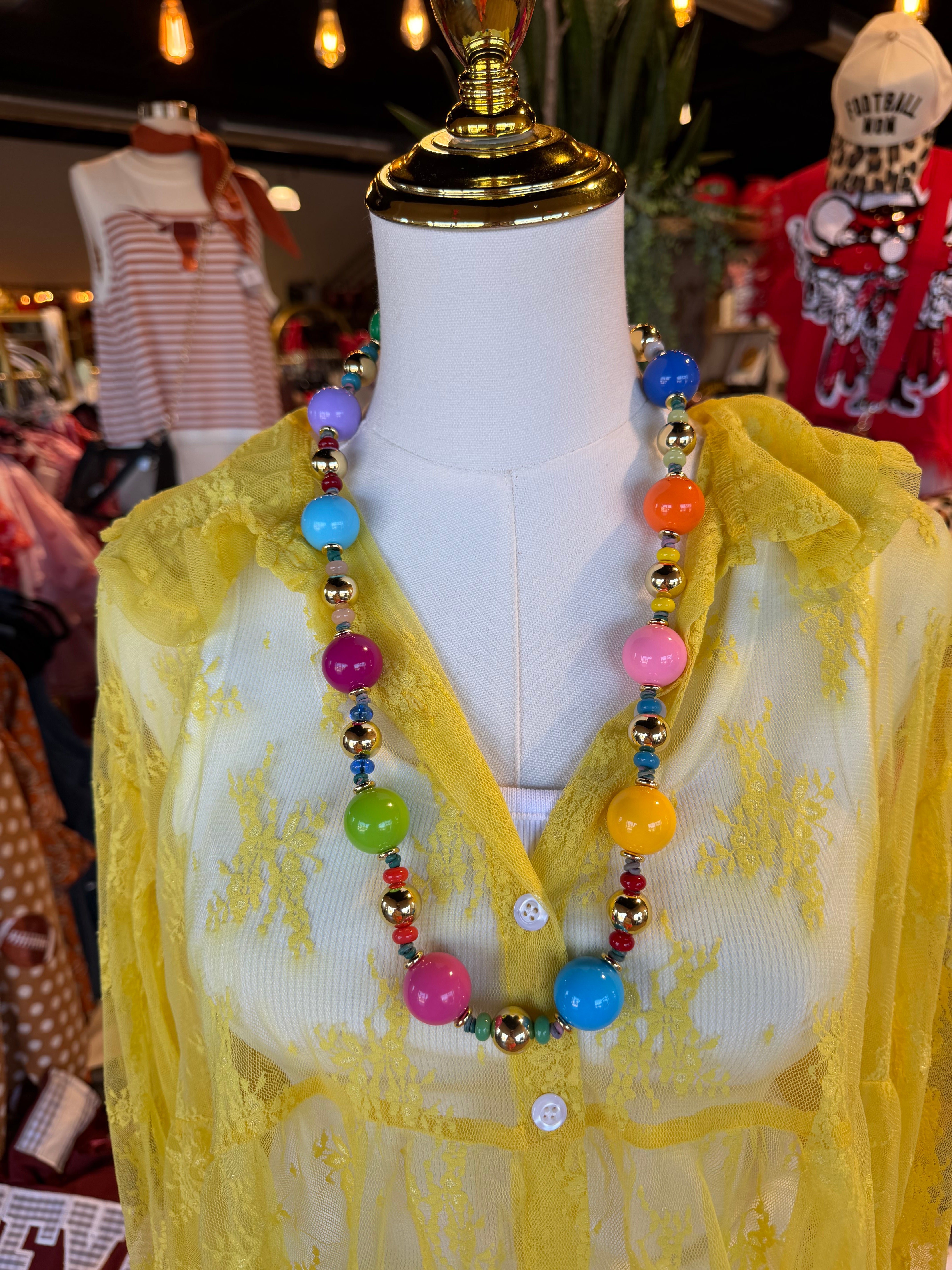 Golden Yellow Lace Top