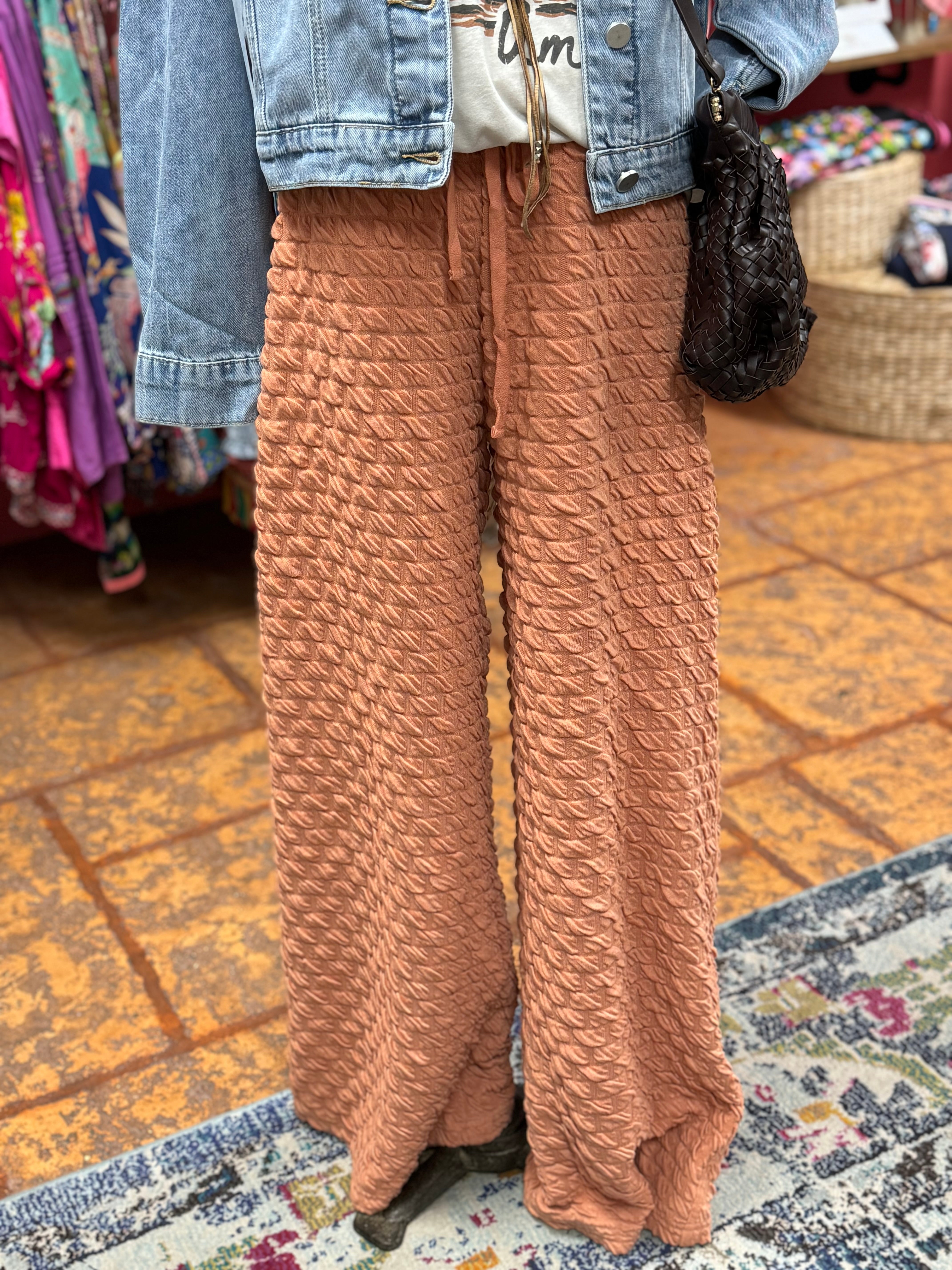 Terracotta Weave Pants