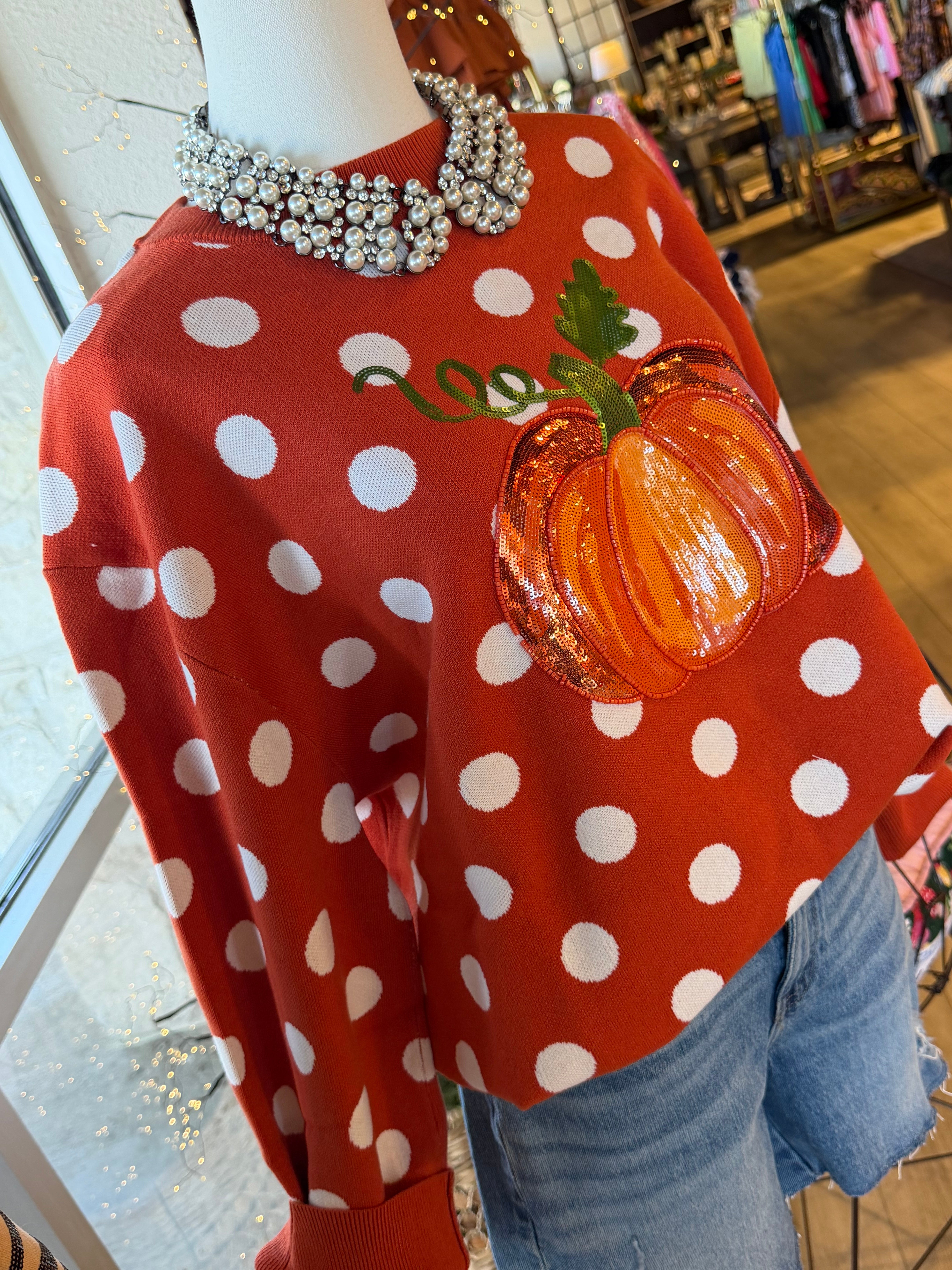 Polka Dot Pumpkin